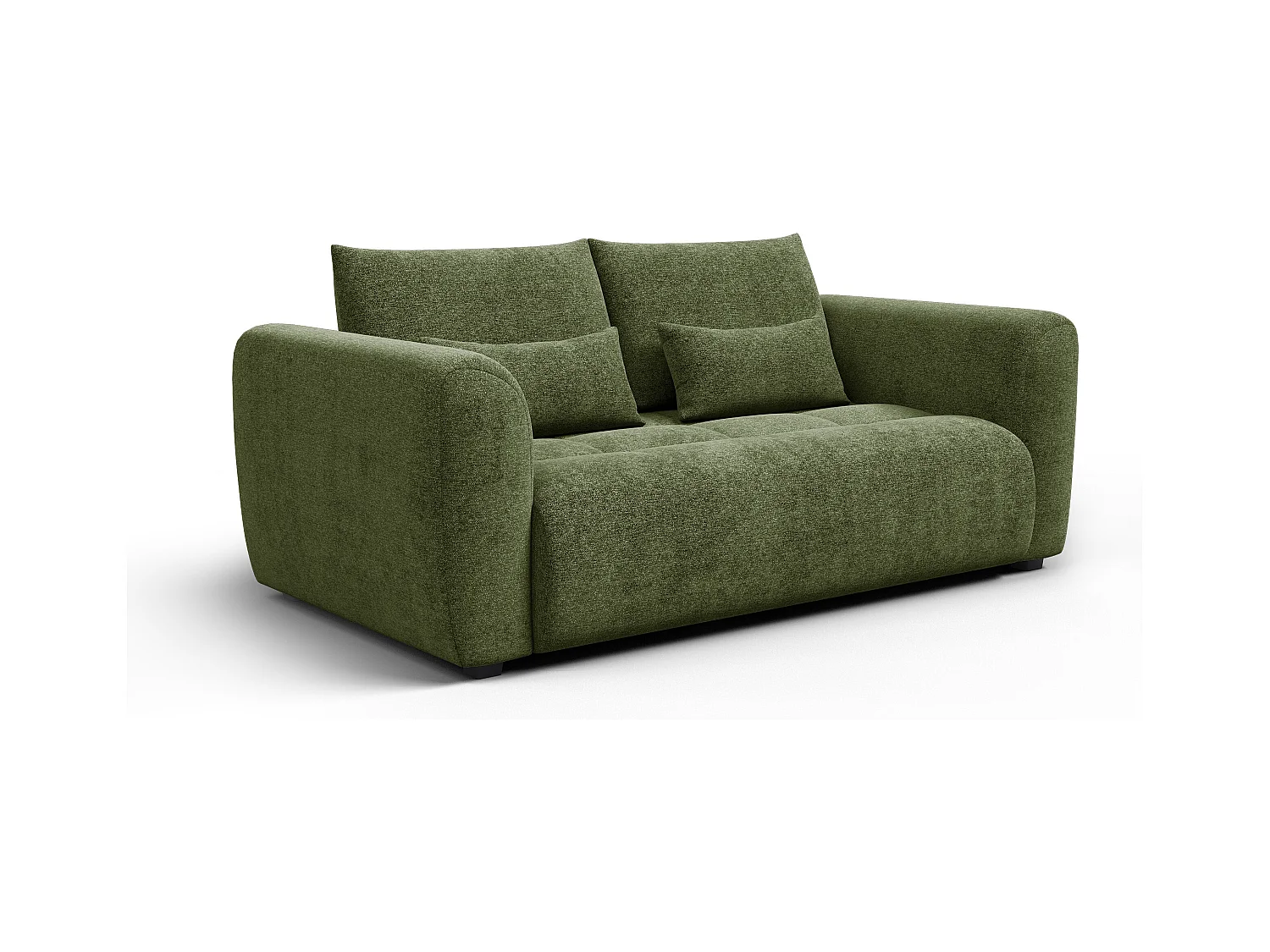 Canapé 3 places SORENO, tissu vert