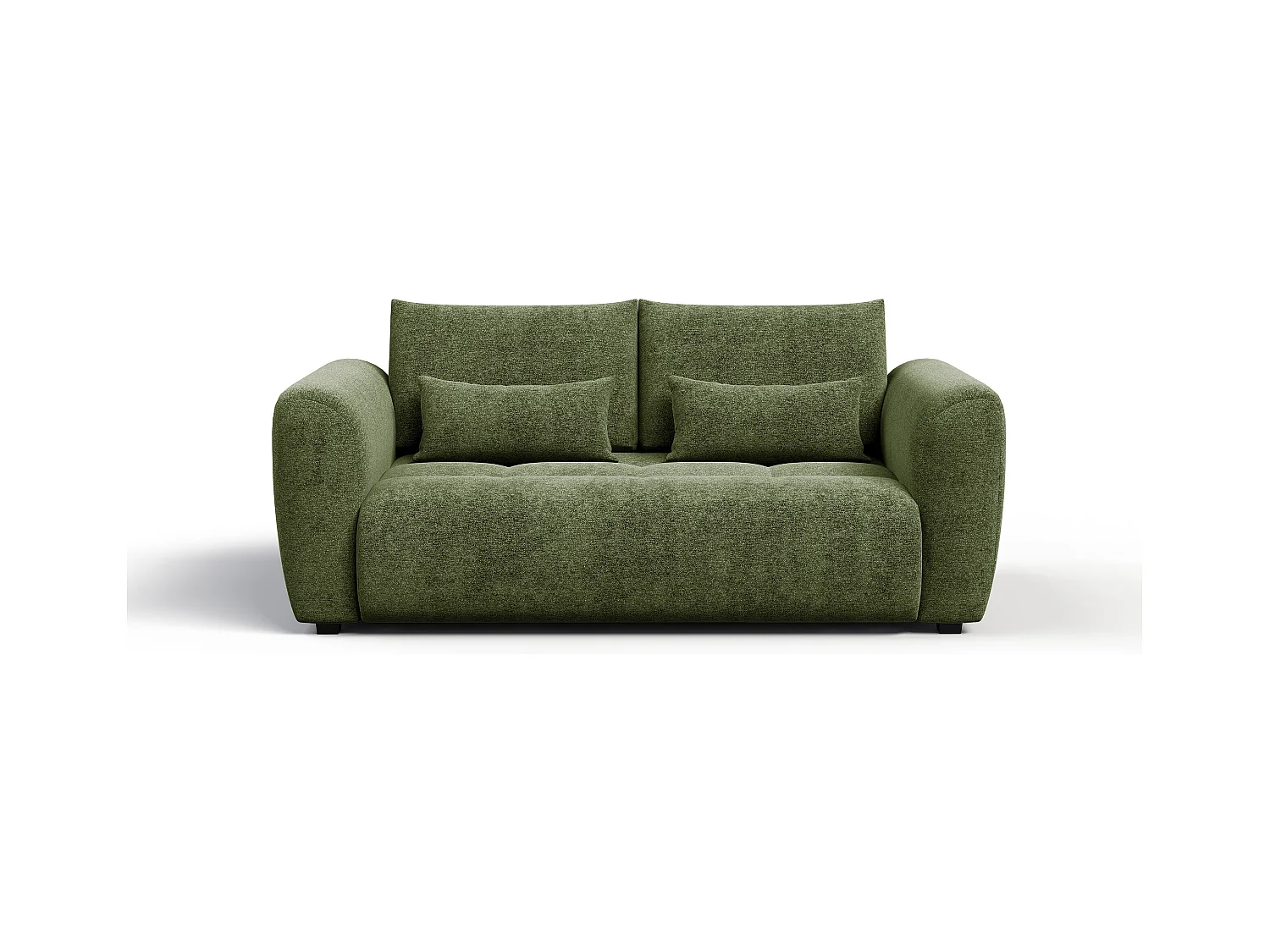 Canapé 3 places SORENO, tissu vert