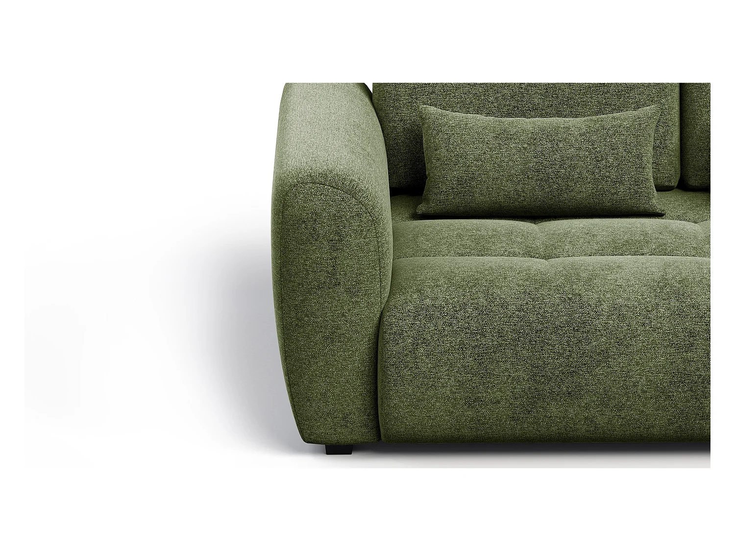 Canapé 3 places SORENO, tissu vert