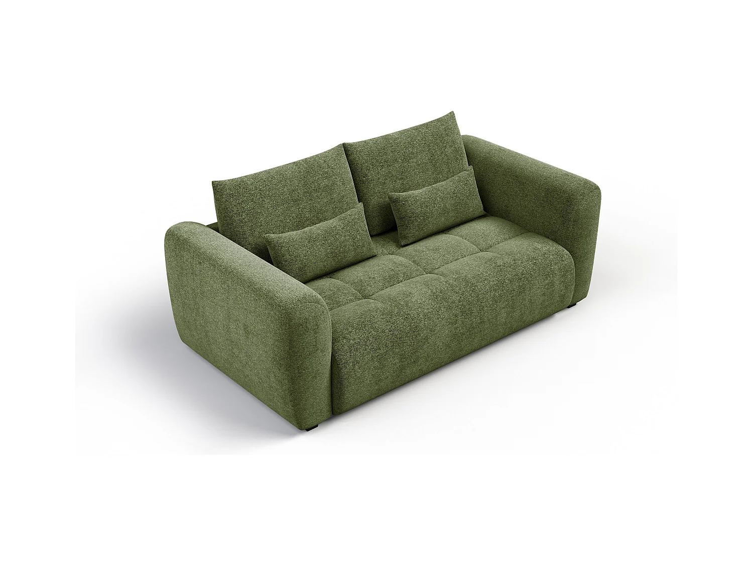 Canapé 3 places SORENO, tissu vert