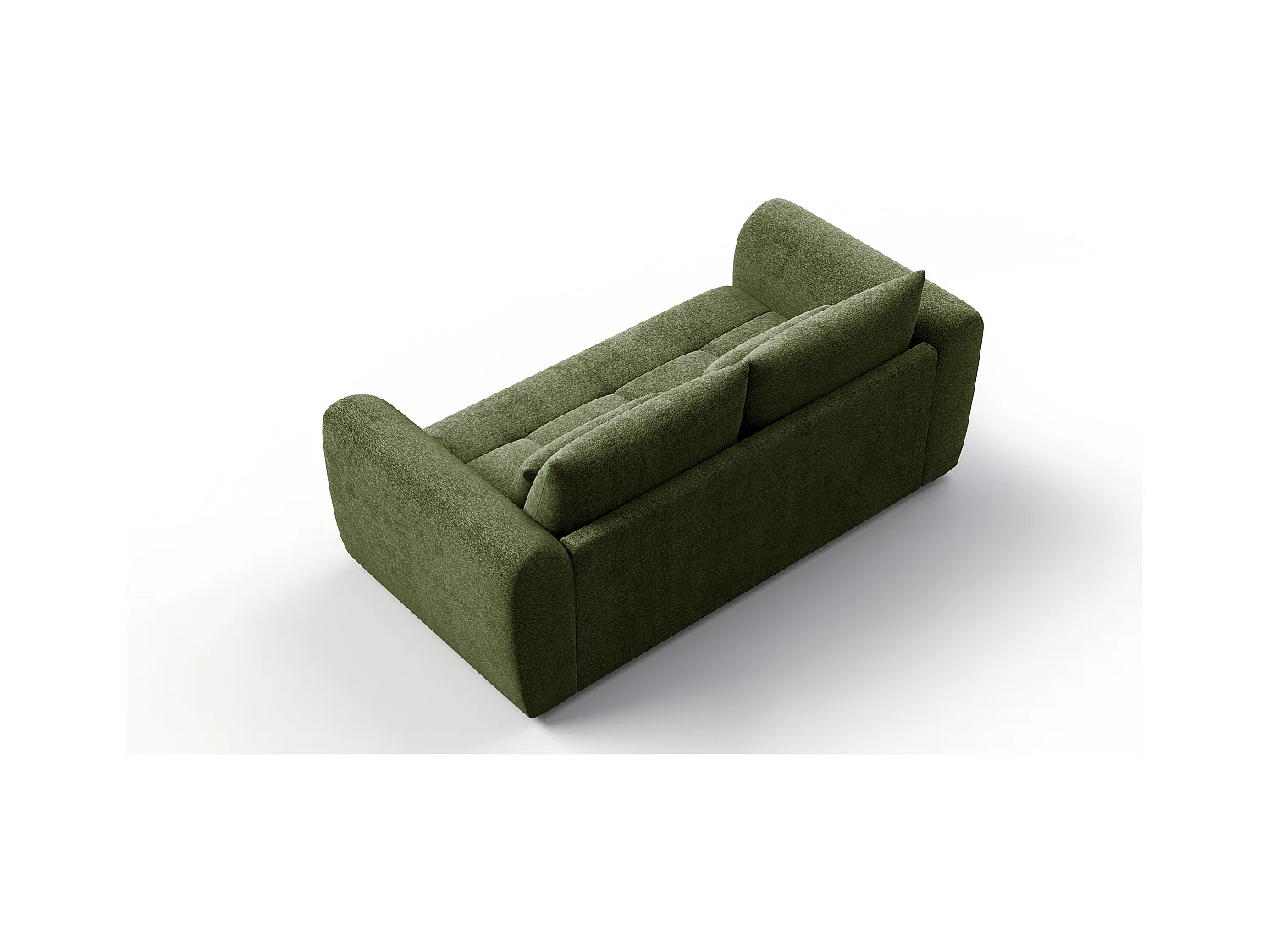 Canapé 3 places SORENO, tissu vert