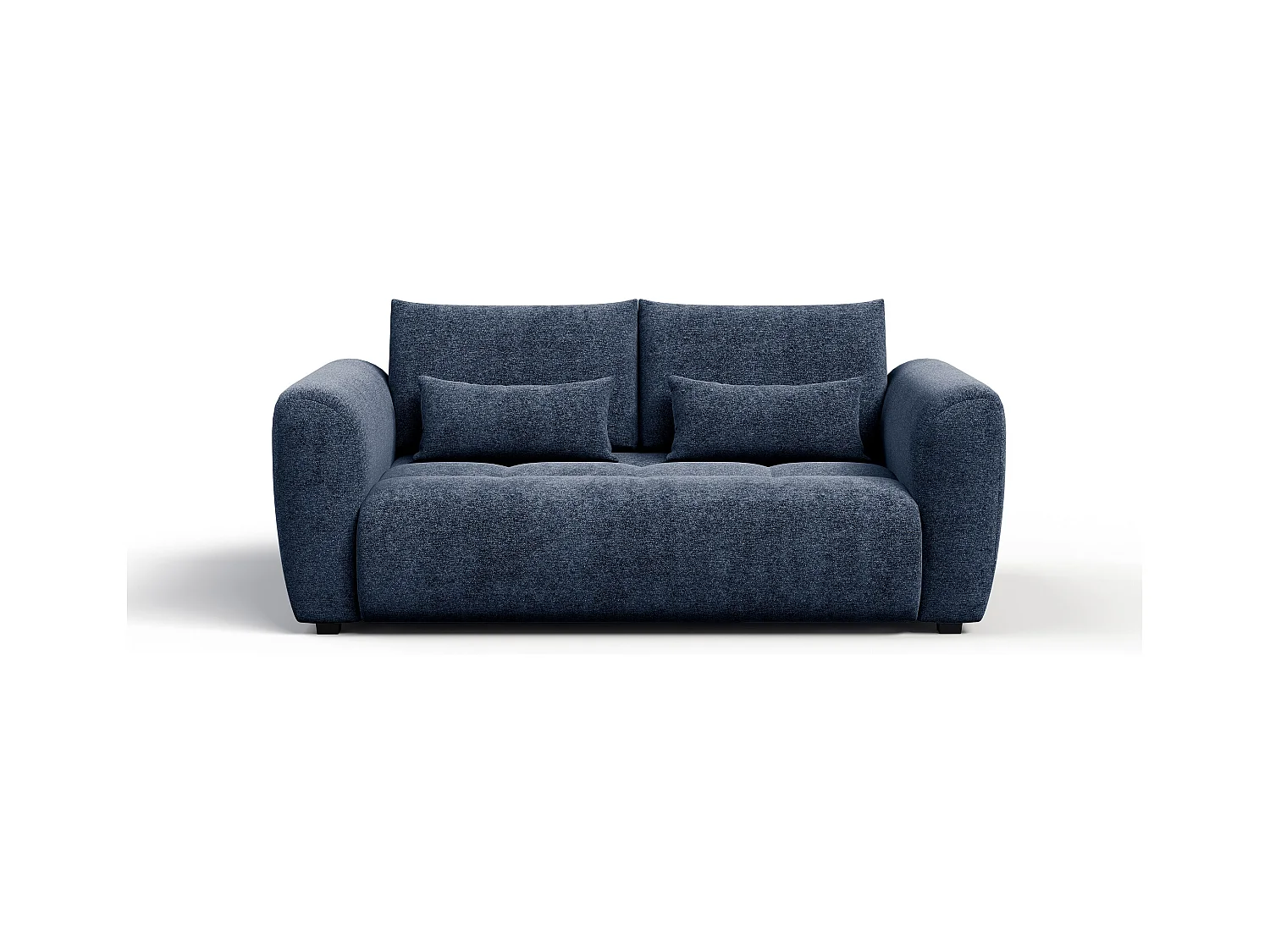 Canapé 3 places SORENO, tissu bleu marine