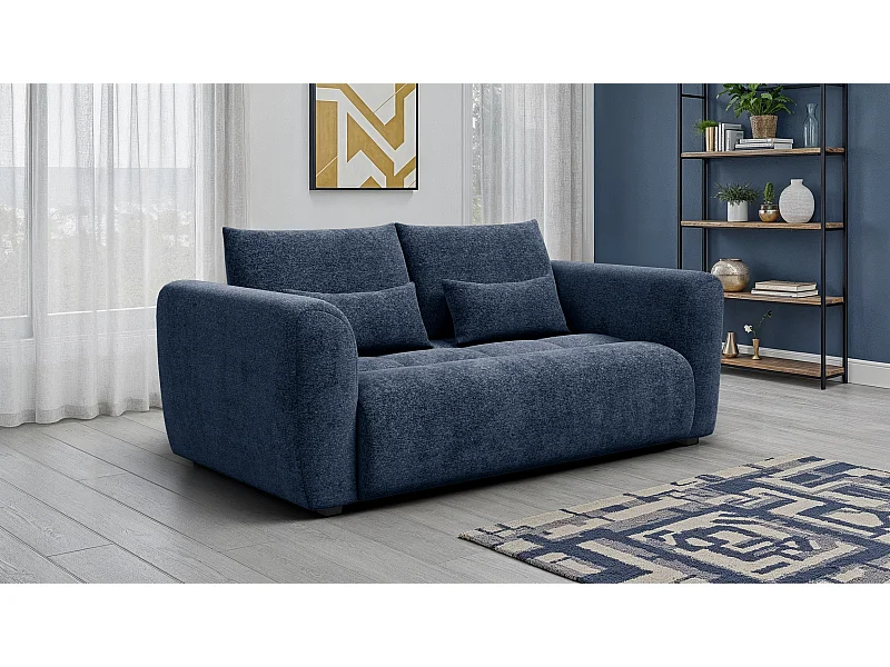 Sofa 3-Sitzer SORENO, dunkelblau