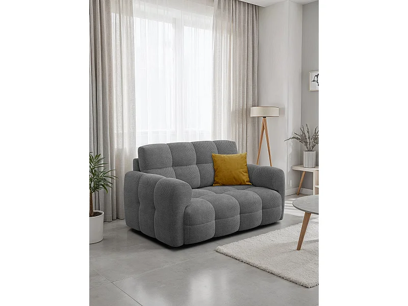 CANAPÉ MELLOW 2 places, tissu gris