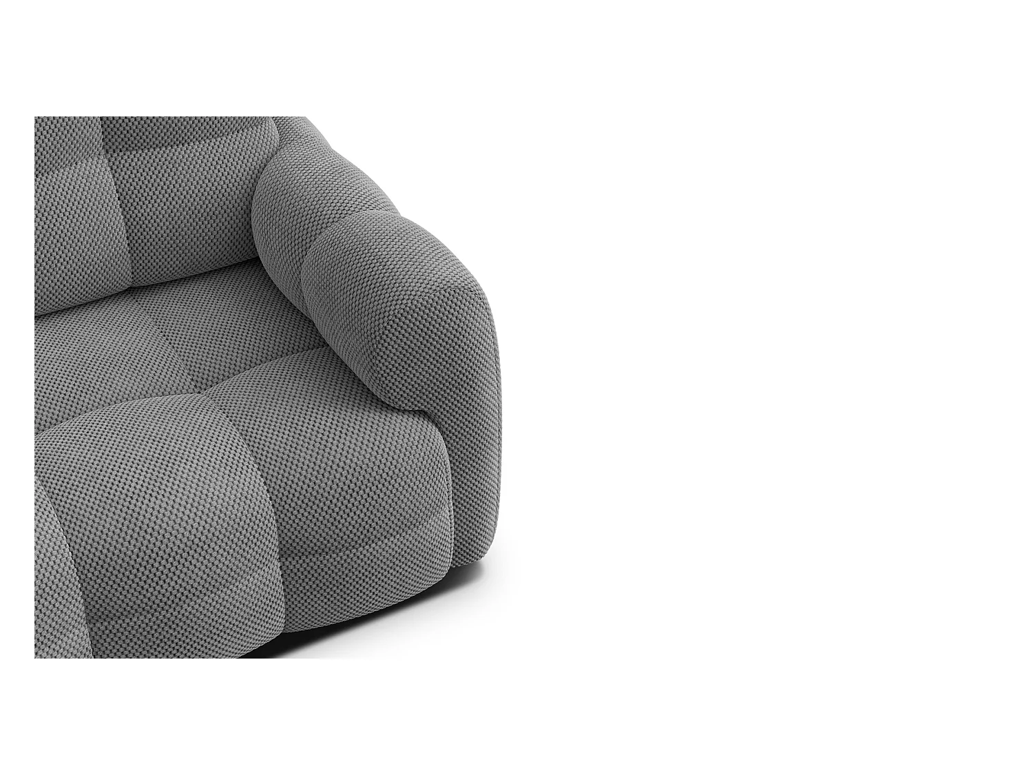 CANAPÉ MELLOW 2 places, tissu gris