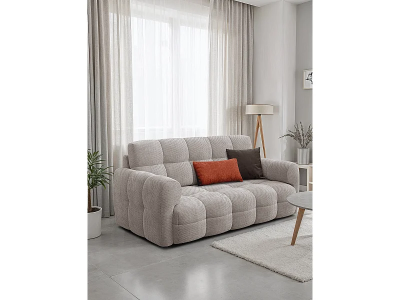 CANAPÉ MELLOW 2,5 places, tissu beige