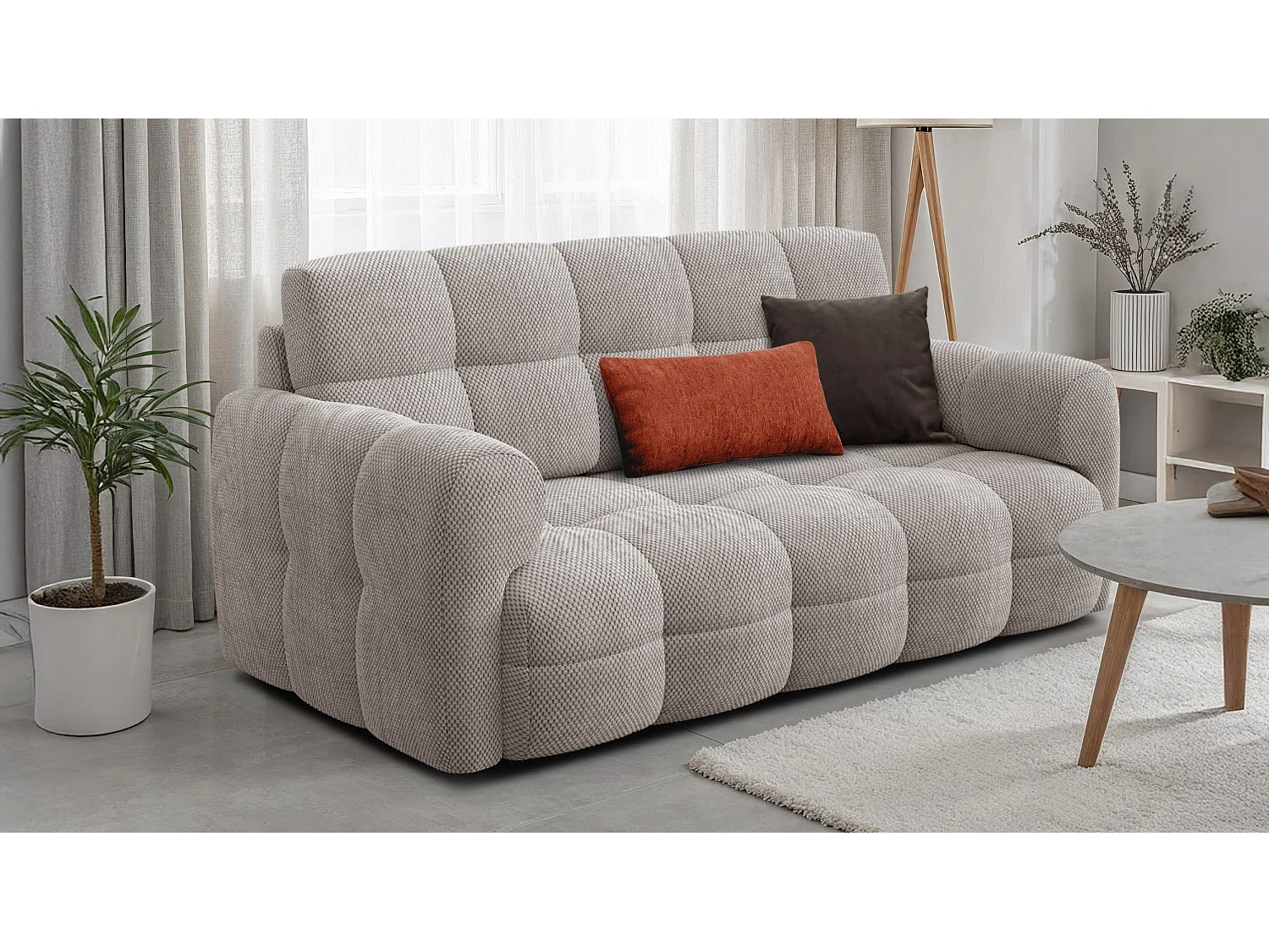 Sofa 2,5-Sitzer MELLOW, beige