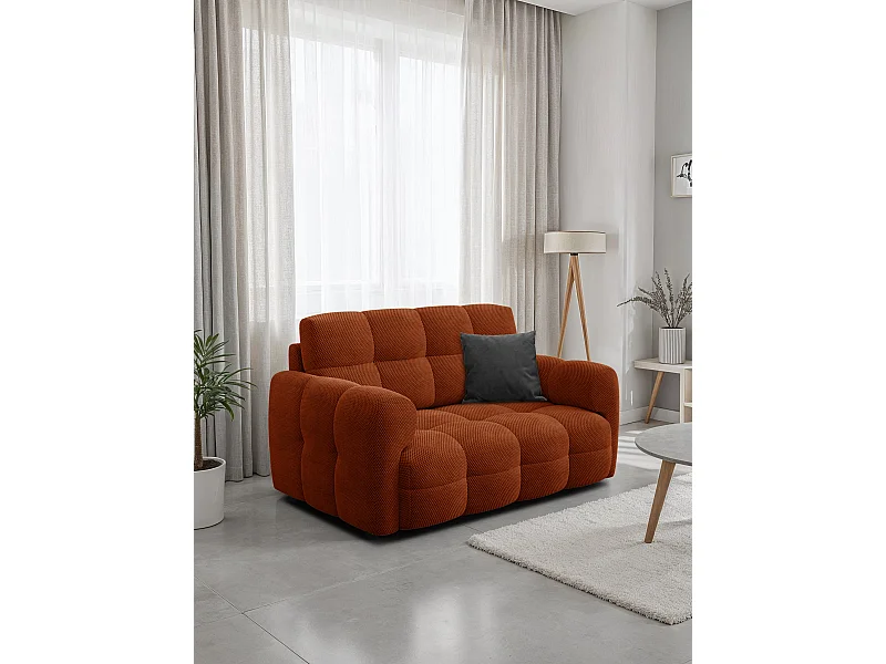 CANAPÉ MELLOW 2 places, tissu orange