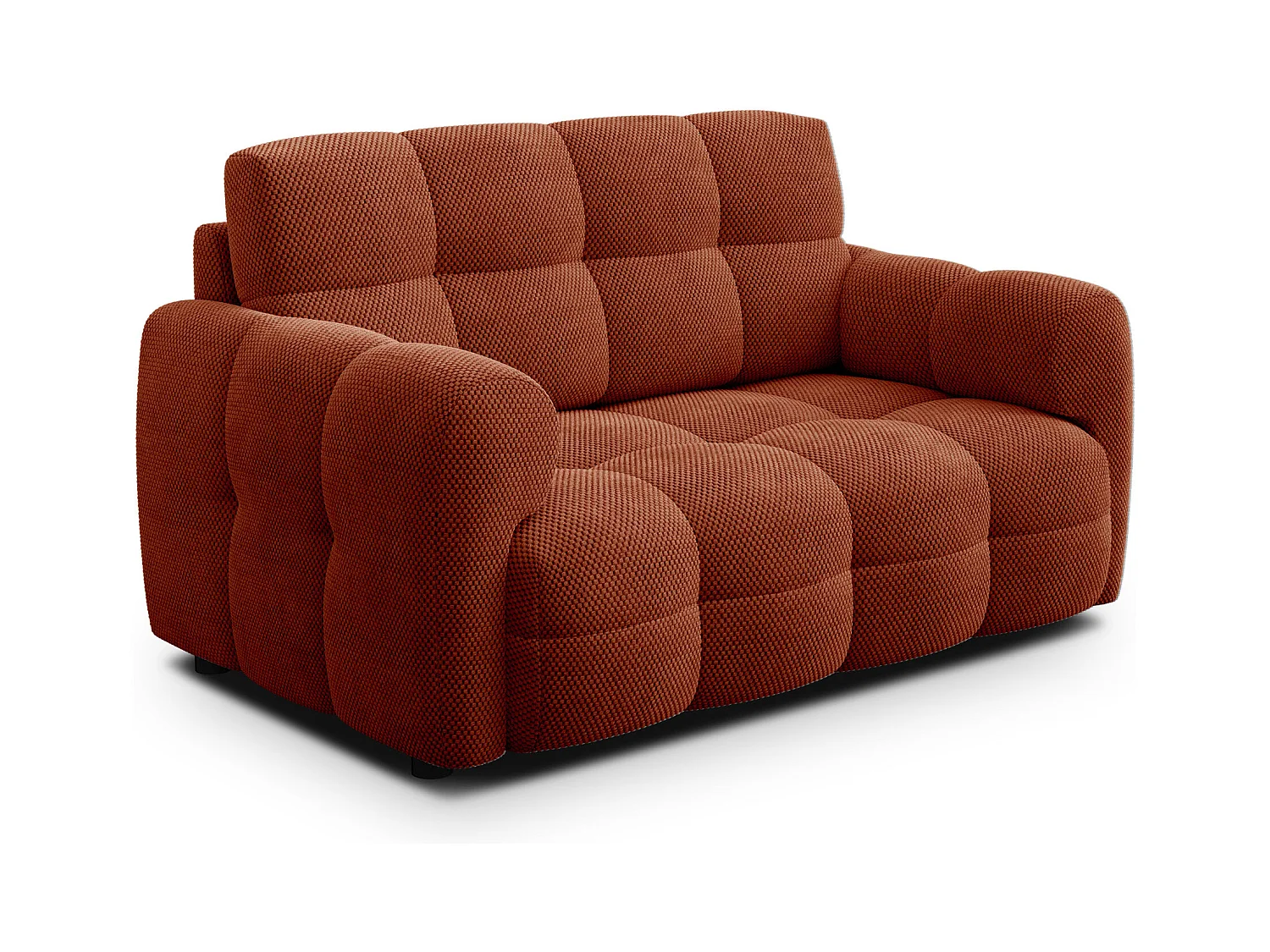 CANAPÉ MELLOW 2 places, tissu orange