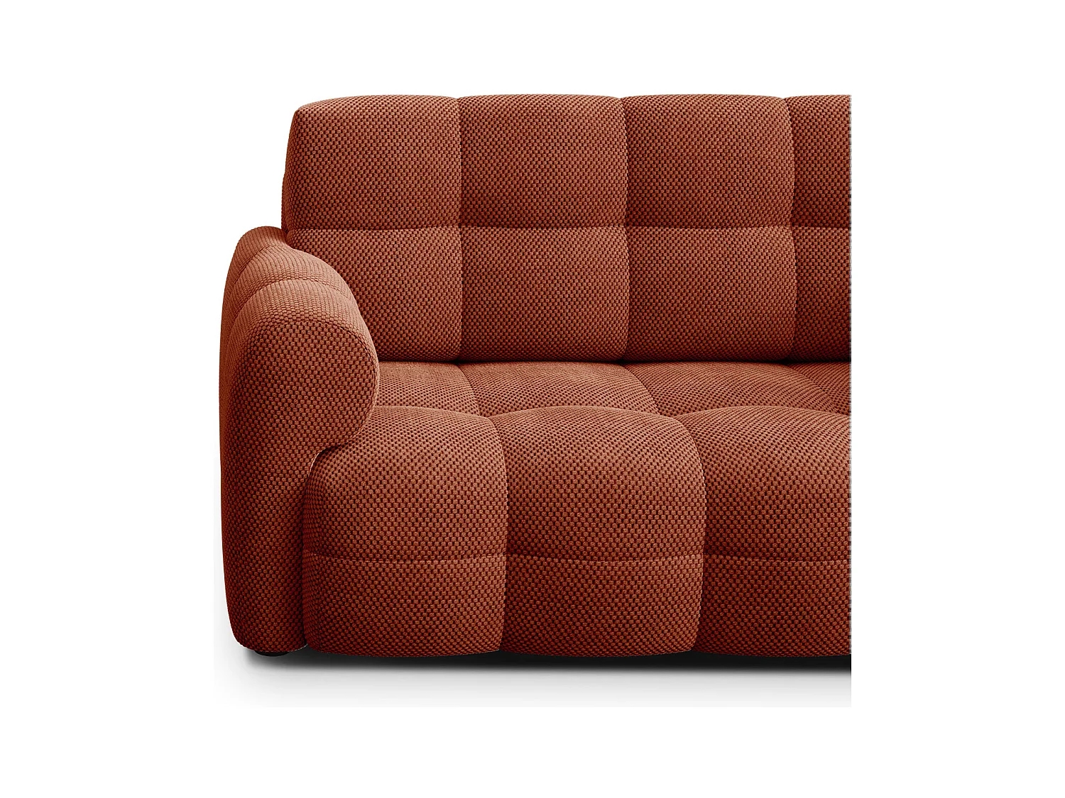 CANAPÉ MELLOW 2 places, tissu orange