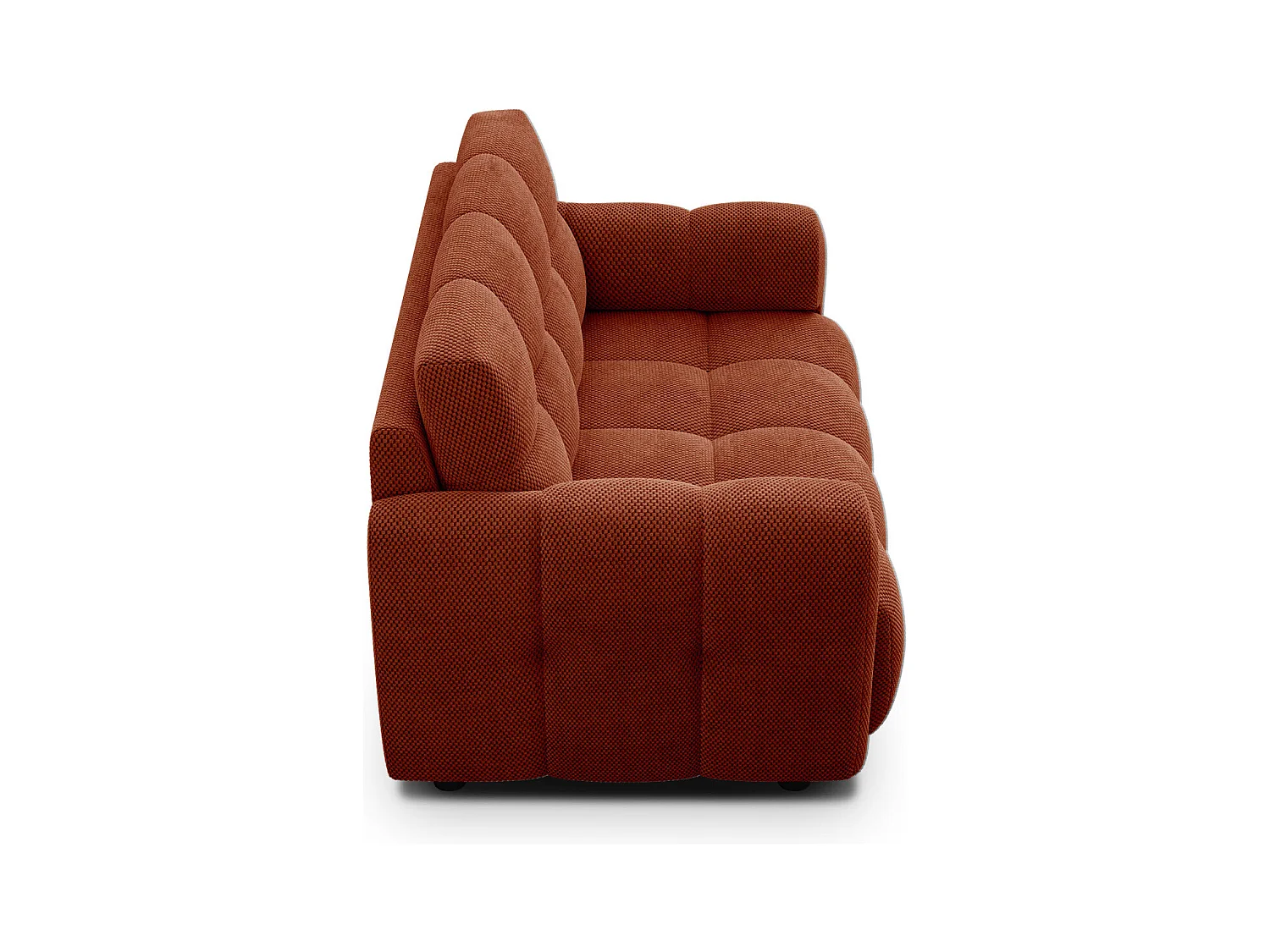 CANAPÉ MELLOW 2 places, tissu orange