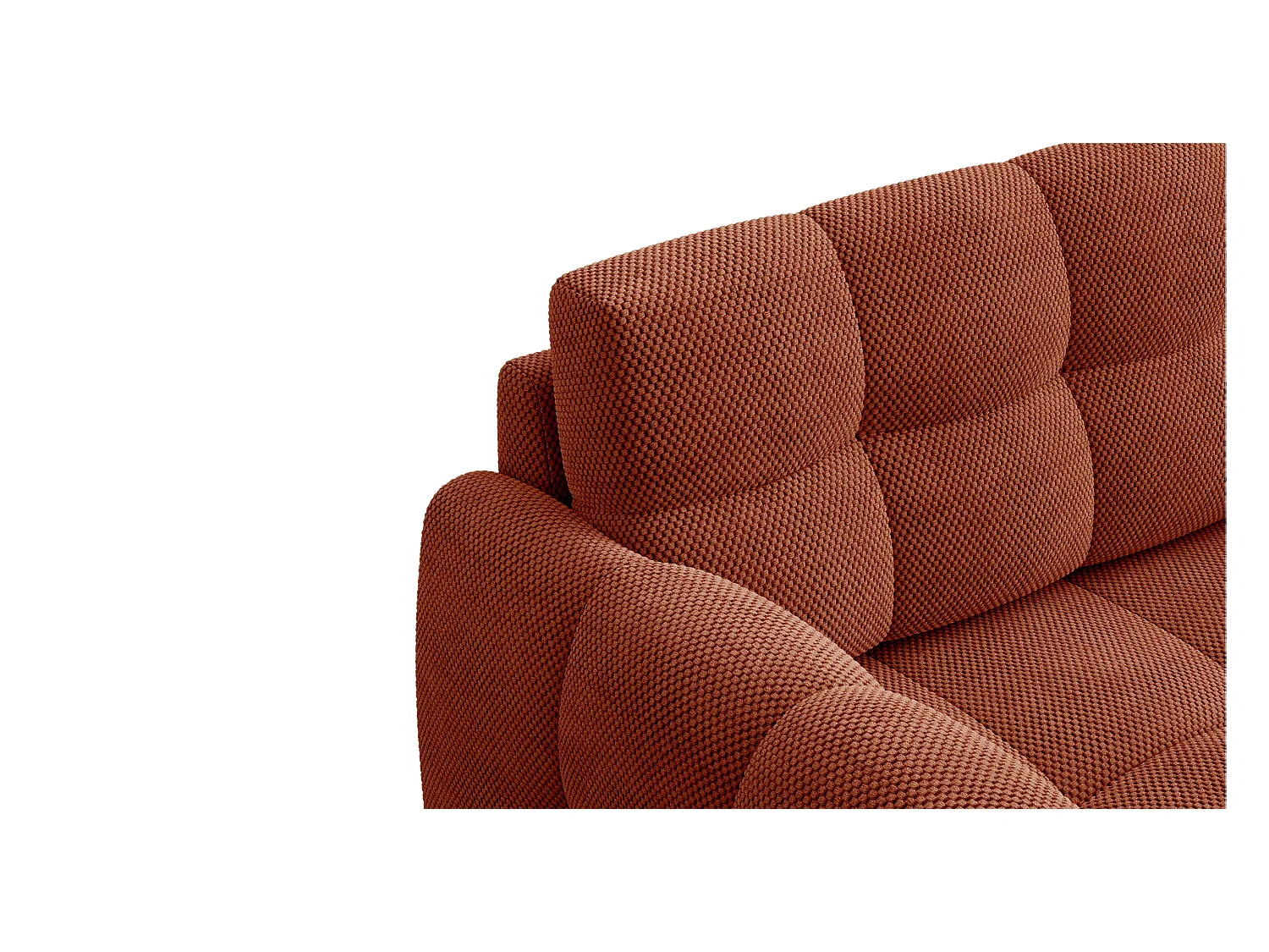 CANAPÉ MELLOW 2 places, tissu orange