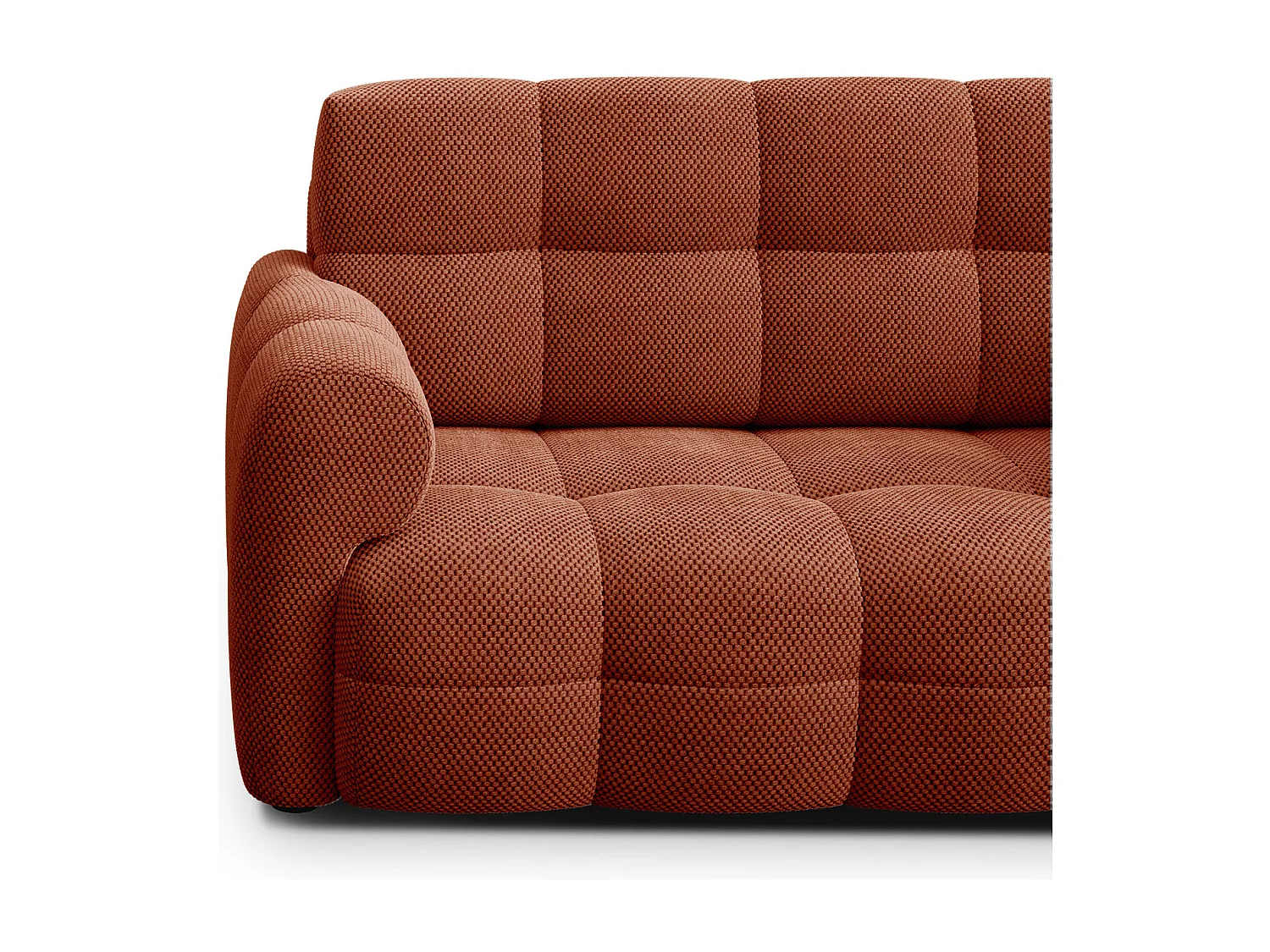 CANAPÉ MELLOW 2 places, tissu orange