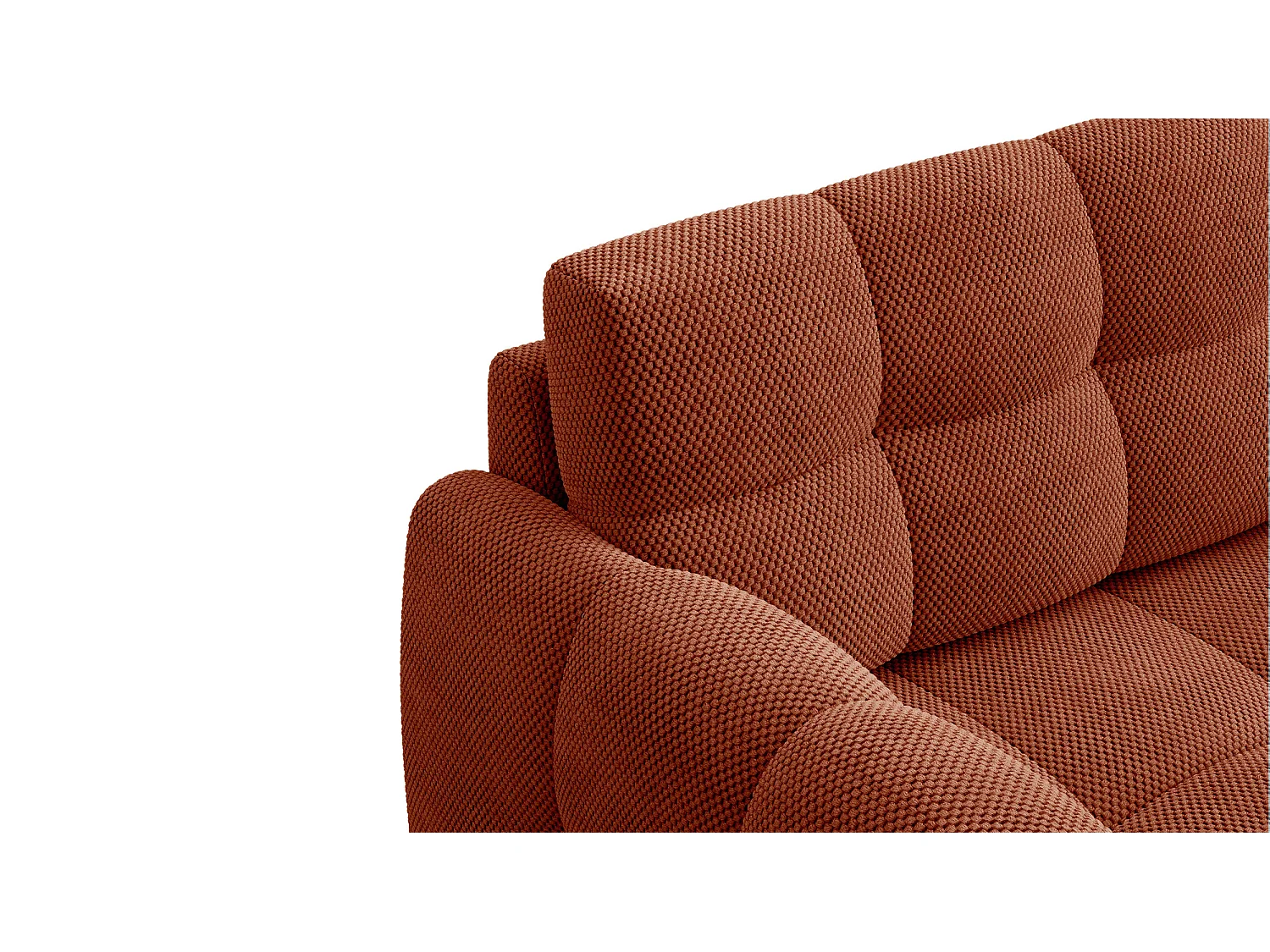 CANAPÉ MELLOW 2 places, tissu orange