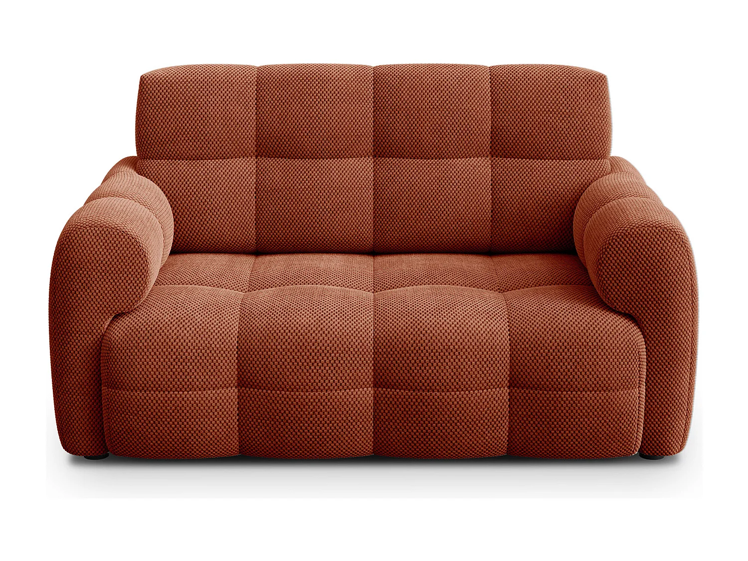 CANAPÉ MELLOW 2 places, tissu orange