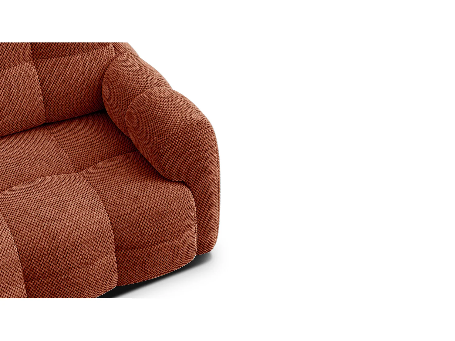 CANAPÉ MELLOW 2 places, tissu orange