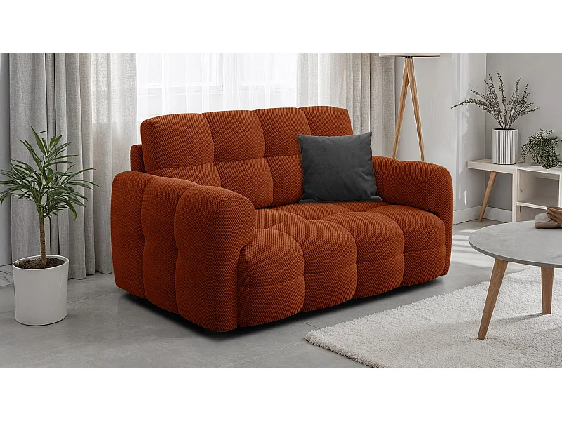CANAPÉ MELLOW 2 places, tissu orange