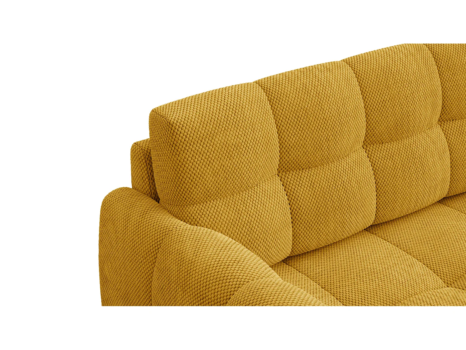 CANAPÉ MELLOW 2,5 places, tissu jaune