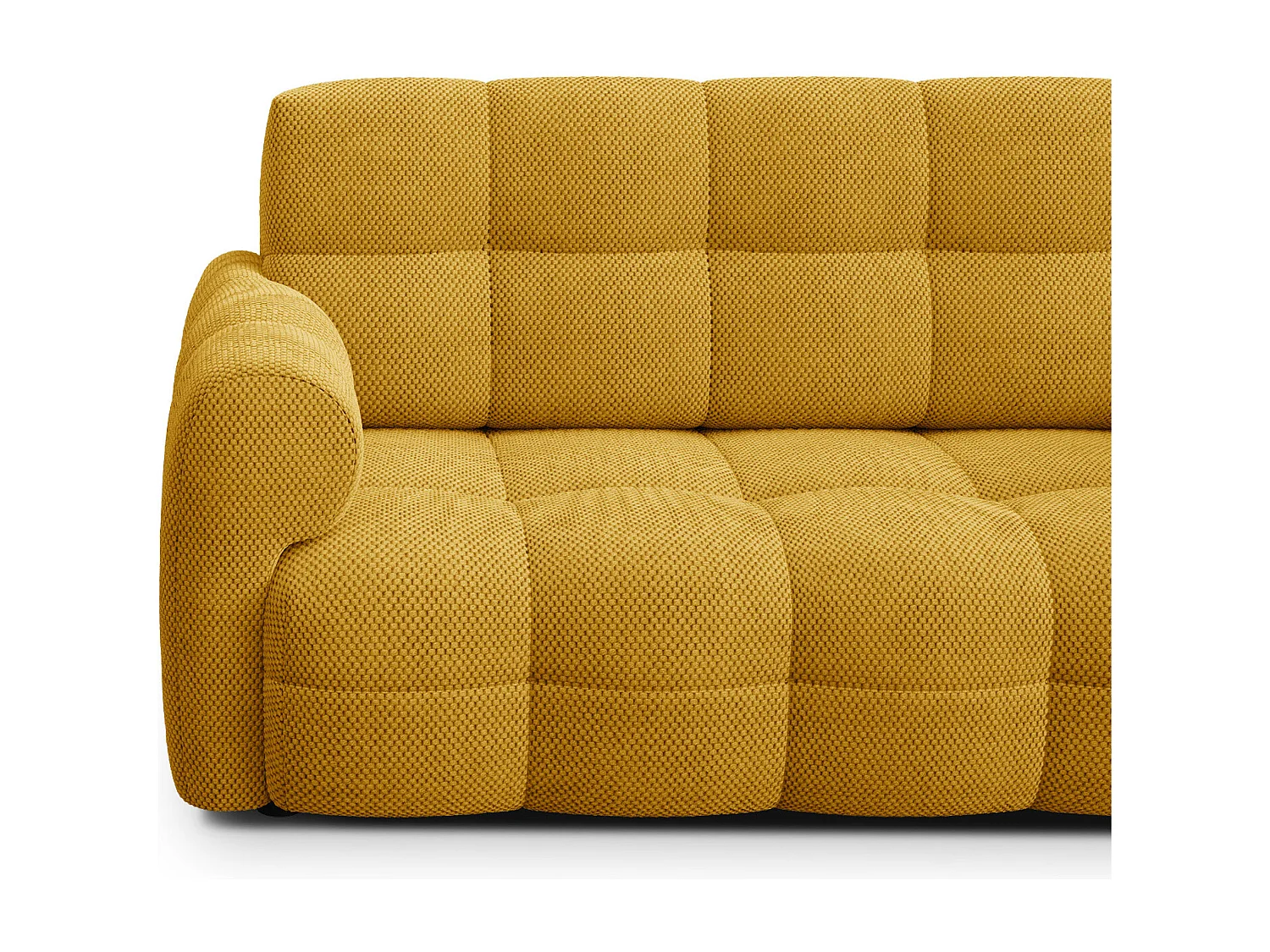 CANAPÉ MELLOW 2,5 places, tissu jaune