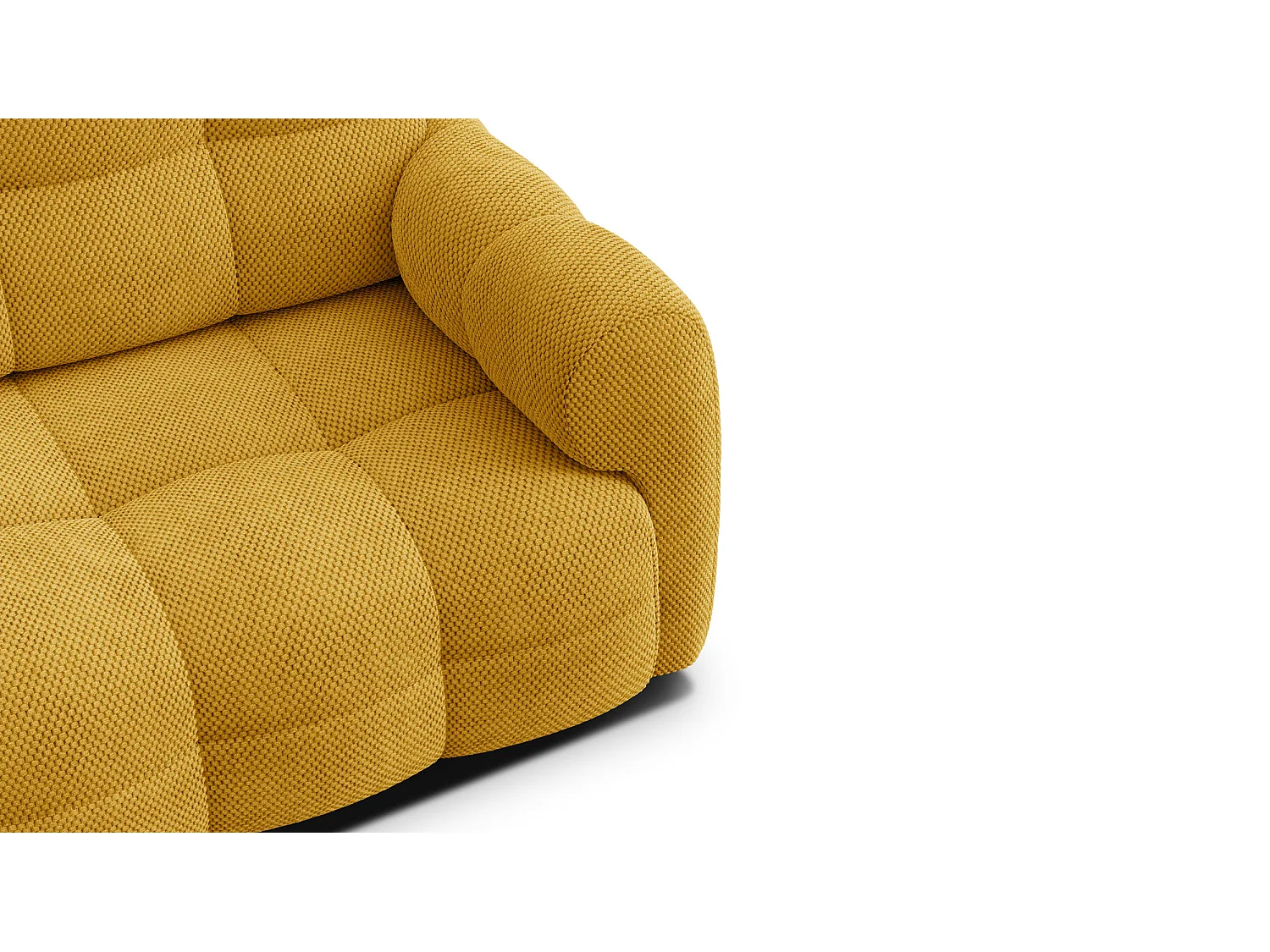 CANAPÉ MELLOW 2,5 places, tissu jaune