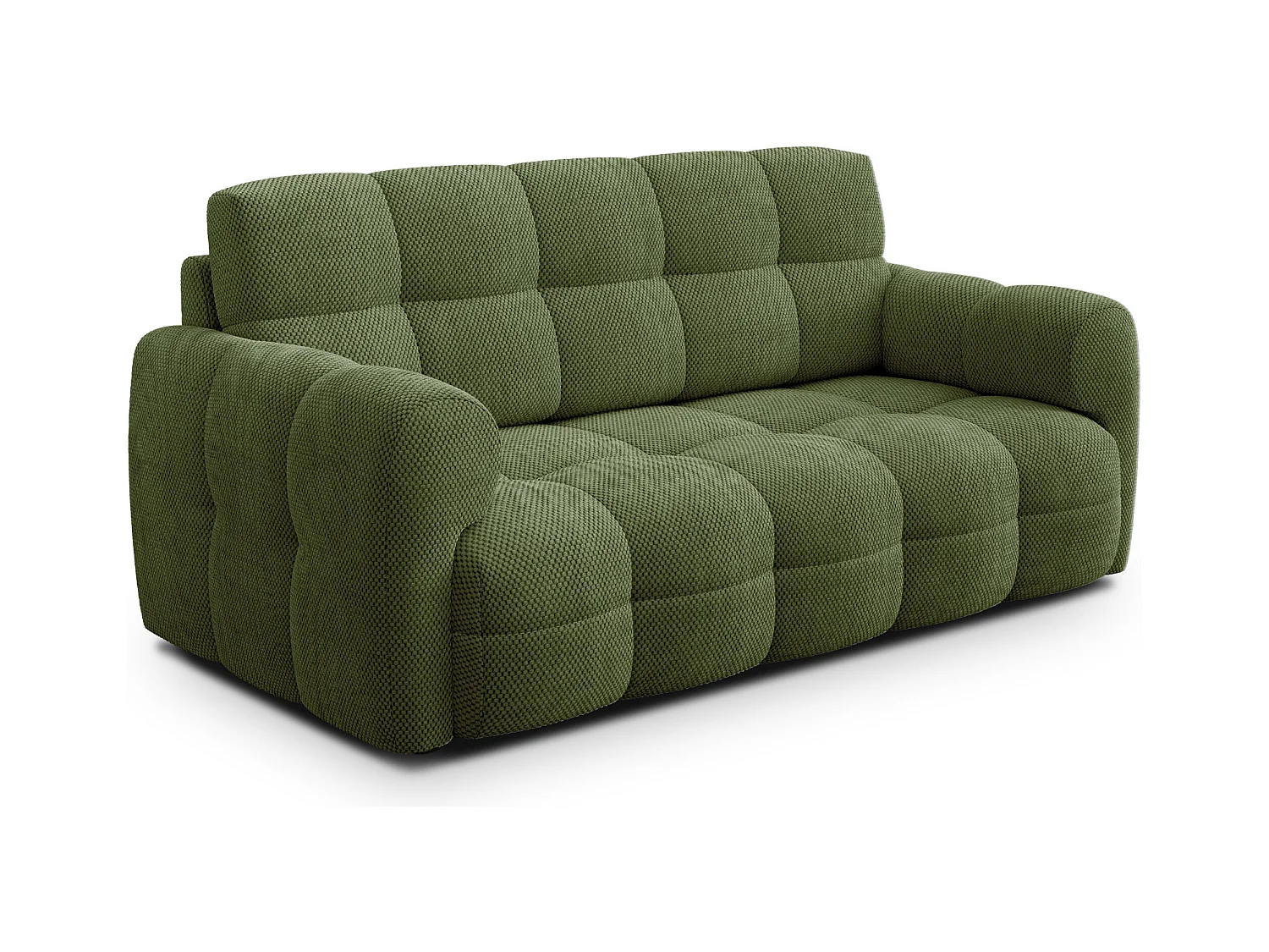 CANAPÉ MELLOW 2,5 places, tissu vert