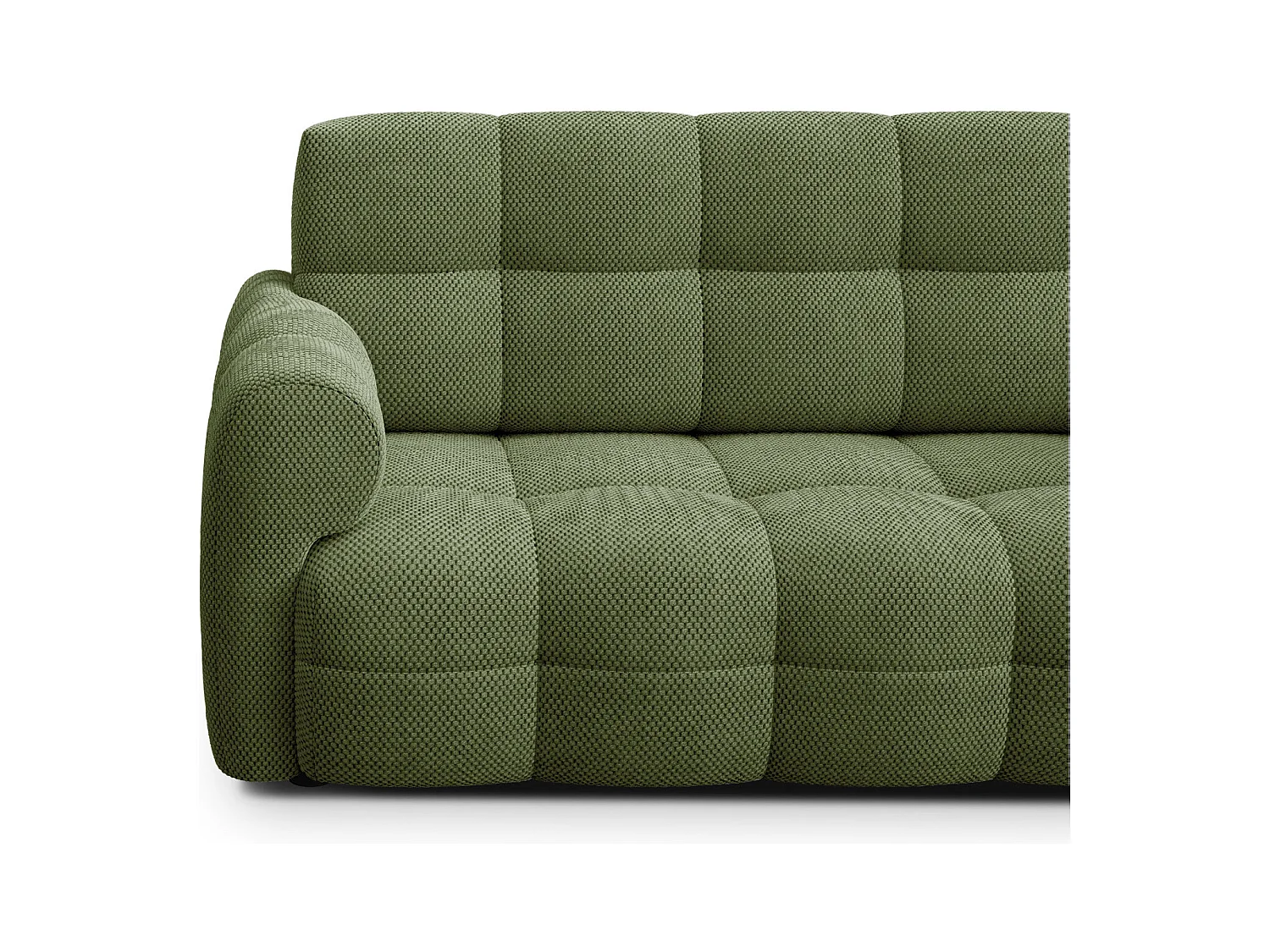 CANAPÉ MELLOW 2,5 places, tissu vert