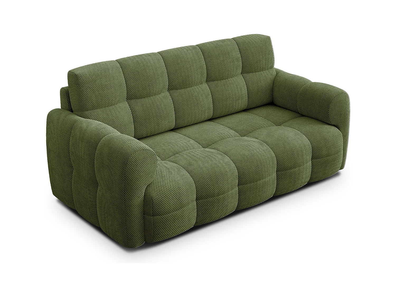 CANAPÉ MELLOW 2,5 places, tissu vert