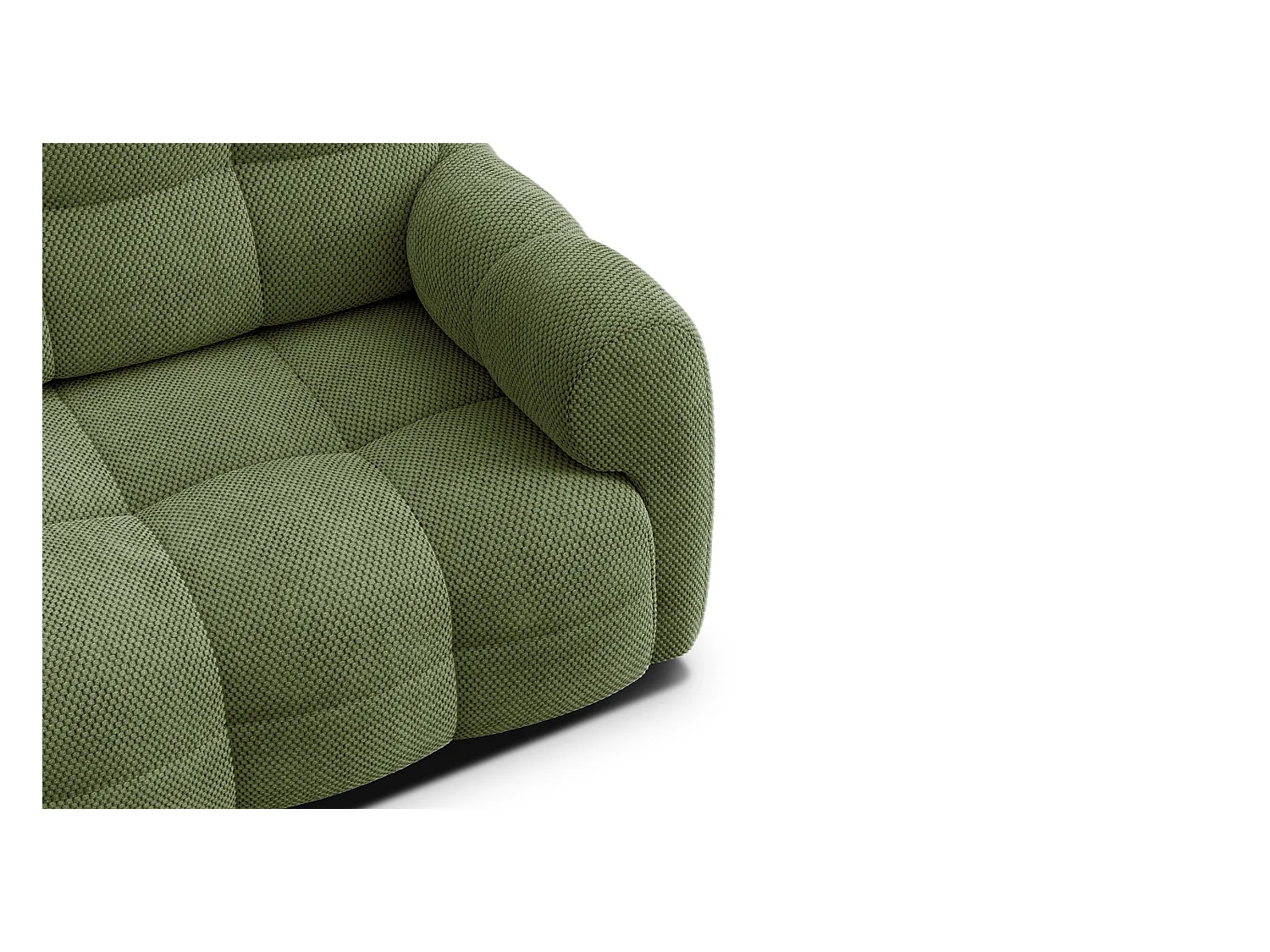 CANAPÉ MELLOW 2,5 places, tissu vert