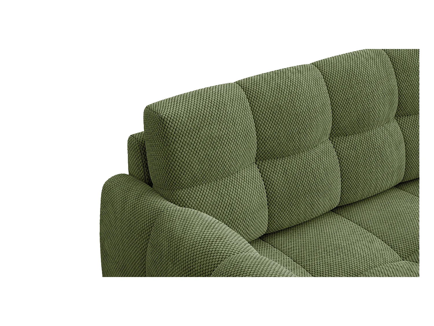 CANAPÉ MELLOW 2,5 places, tissu vert