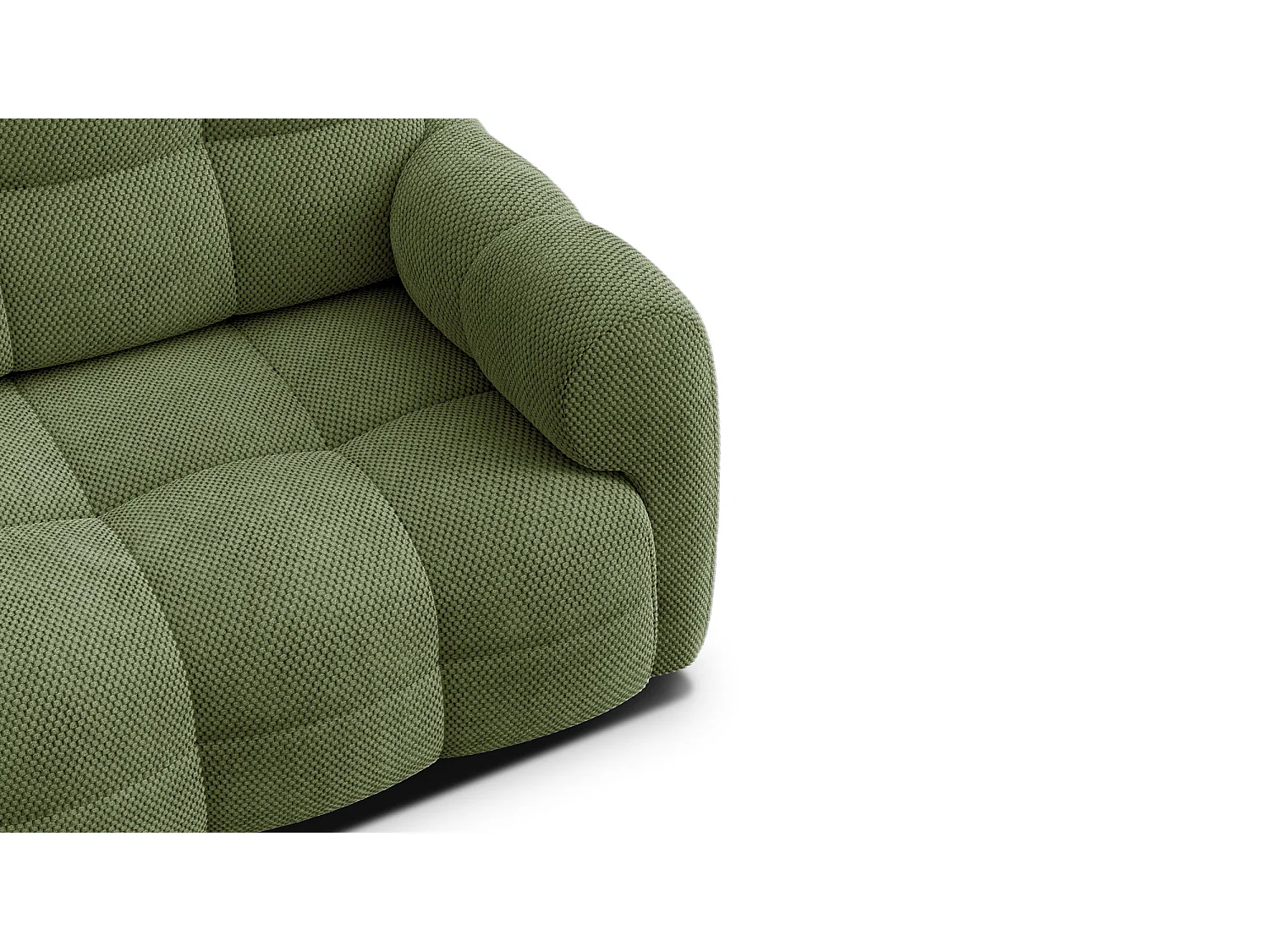 CANAPÉ MELLOW 2,5 places, tissu vert