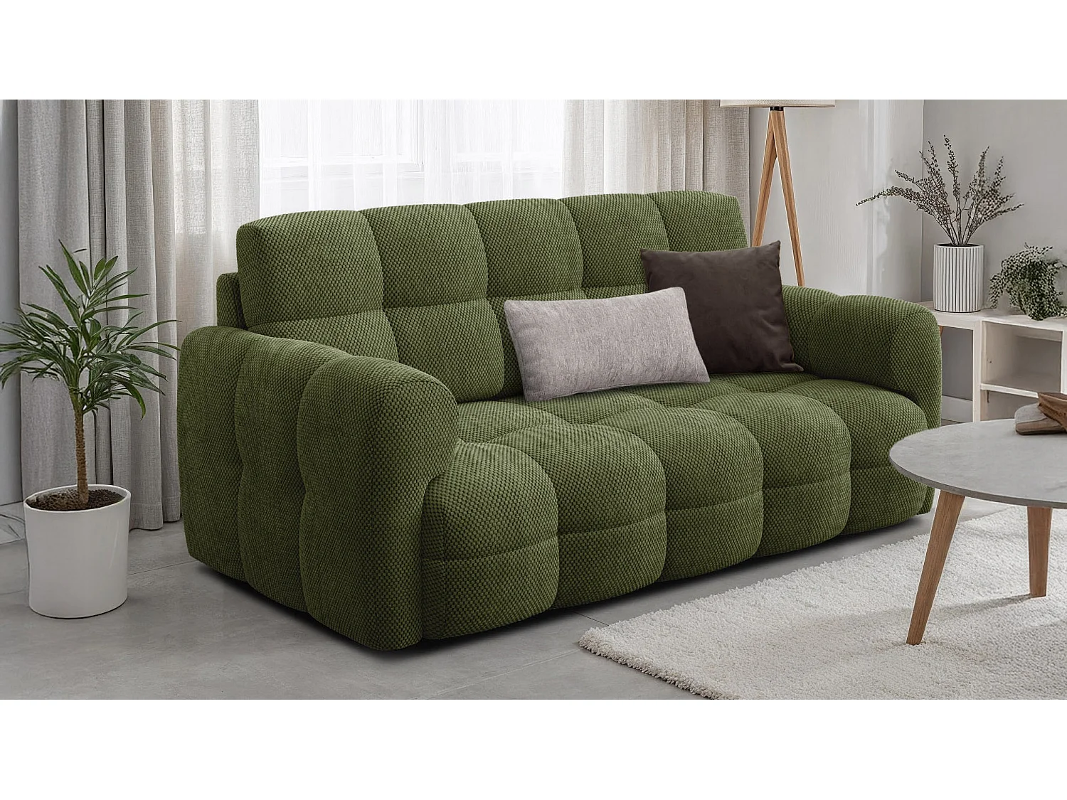 Sofa 2,5-Sitzer MELLOW, olive