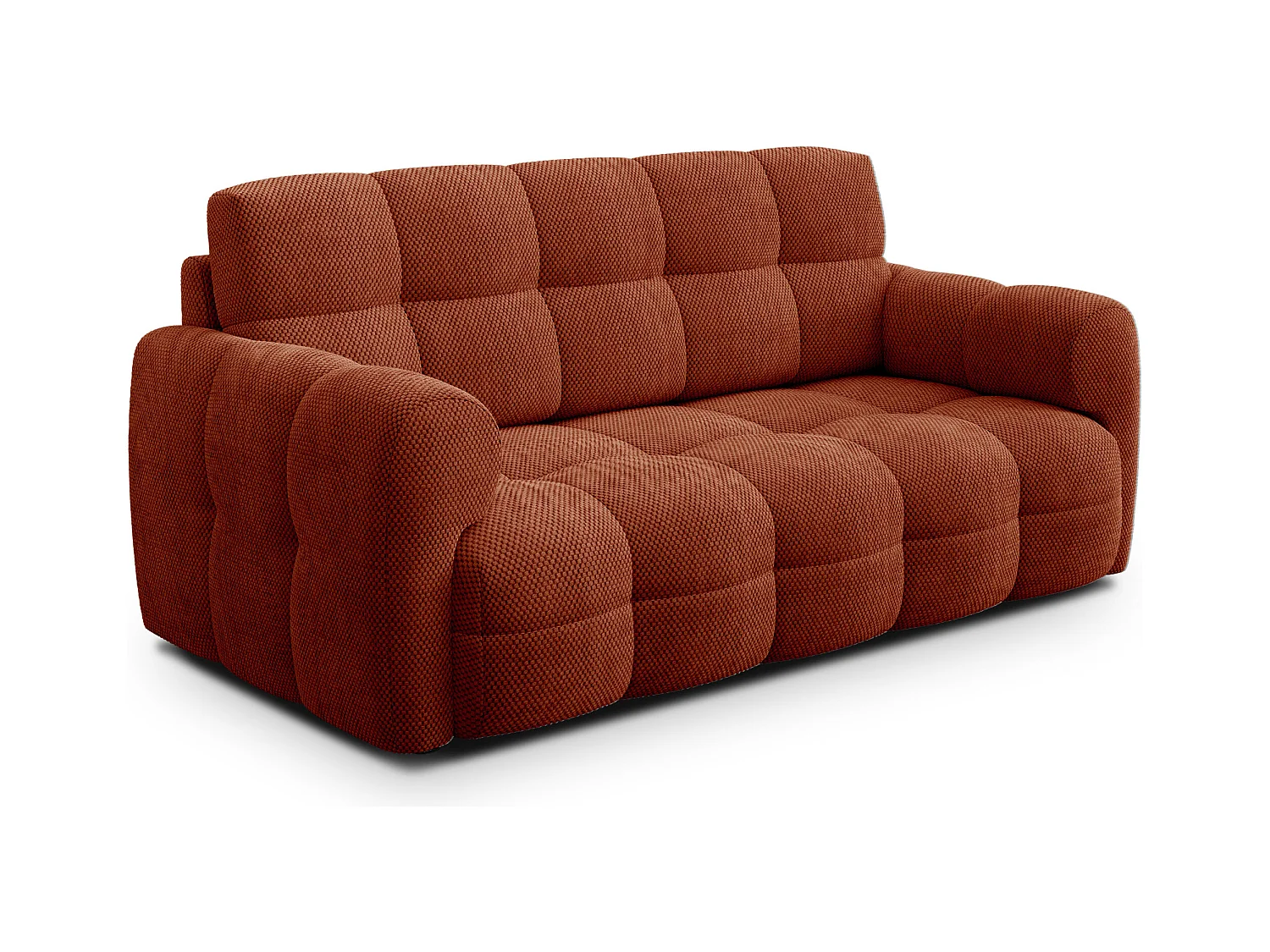 CANAPÉ MELLOW 2,5 places, tissu orange