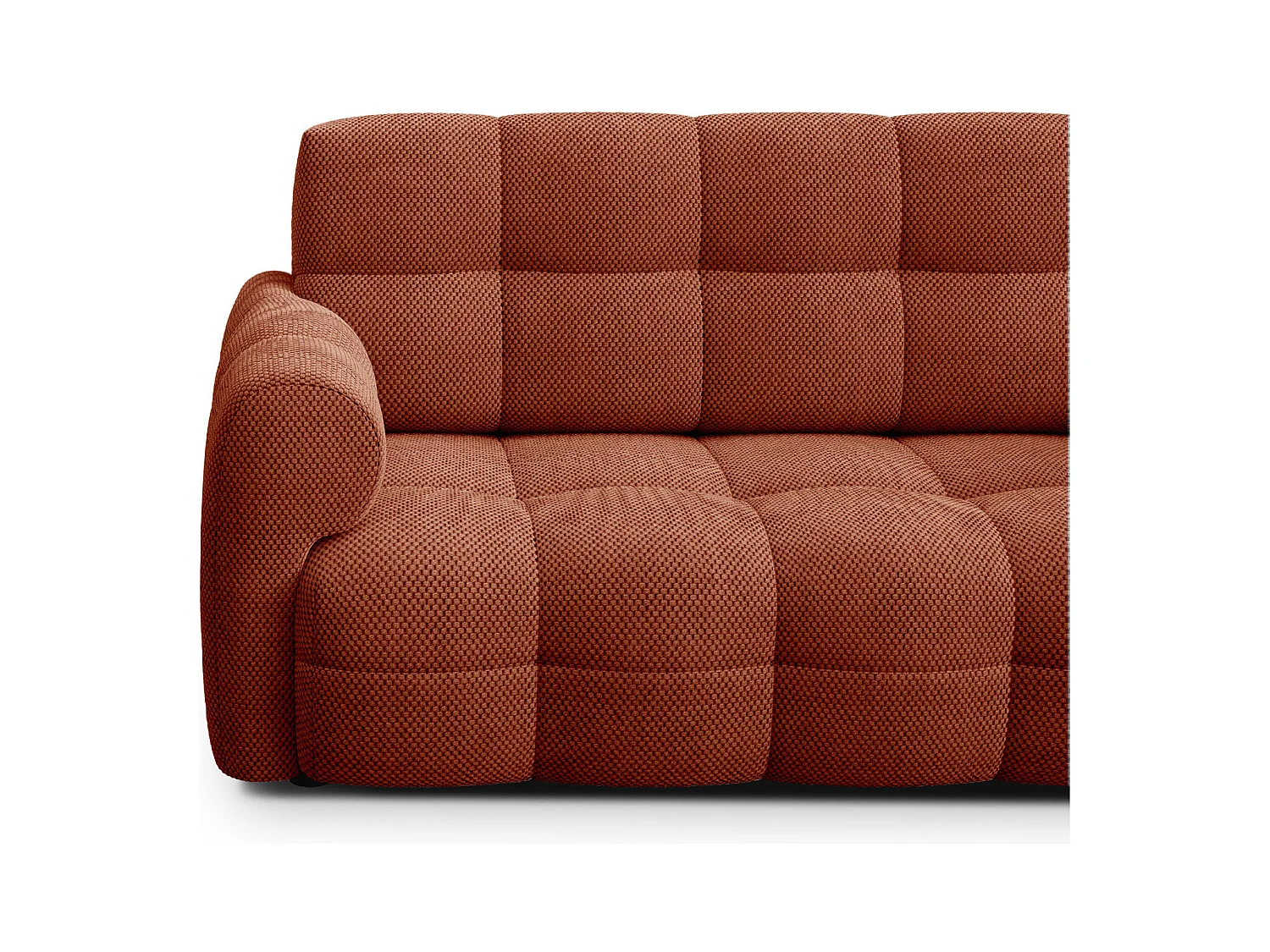 CANAPÉ MELLOW 2,5 places, tissu orange