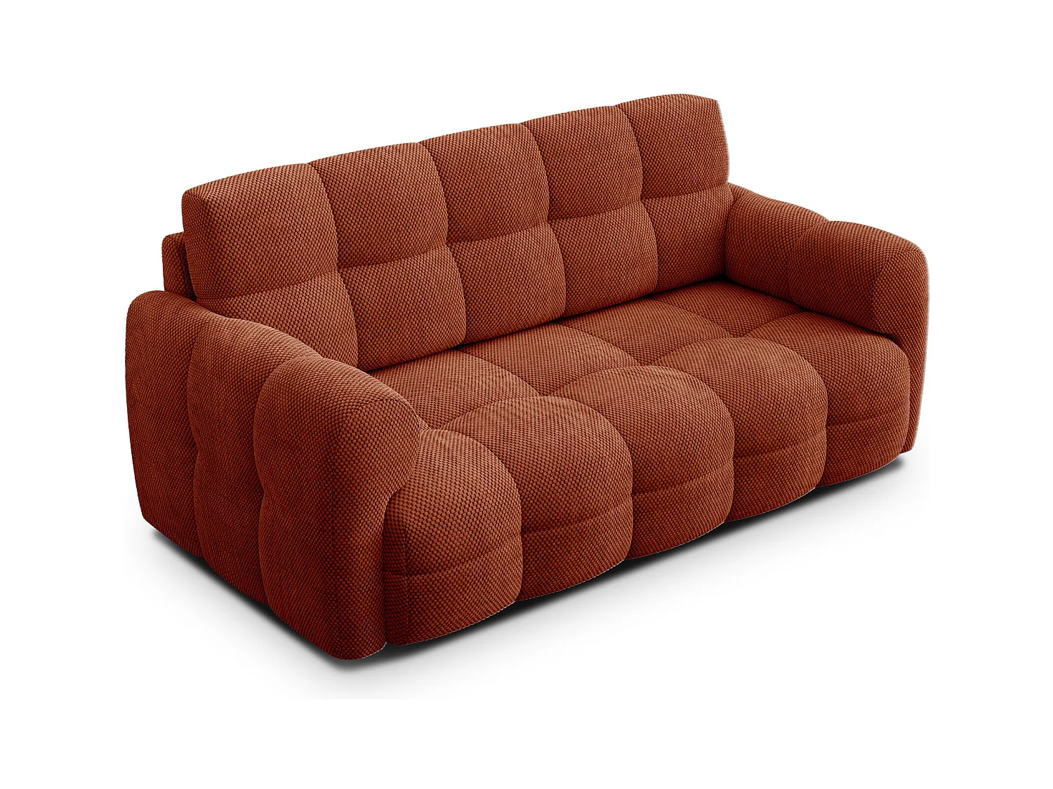 CANAPÉ MELLOW 2,5 places, tissu orange