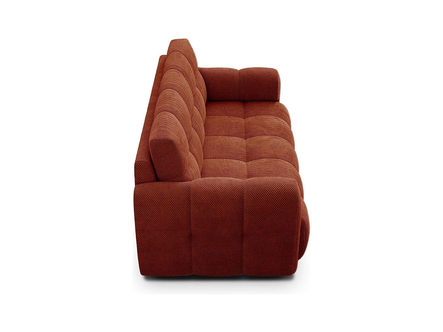 CANAPÉ MELLOW 2,5 places, tissu orange