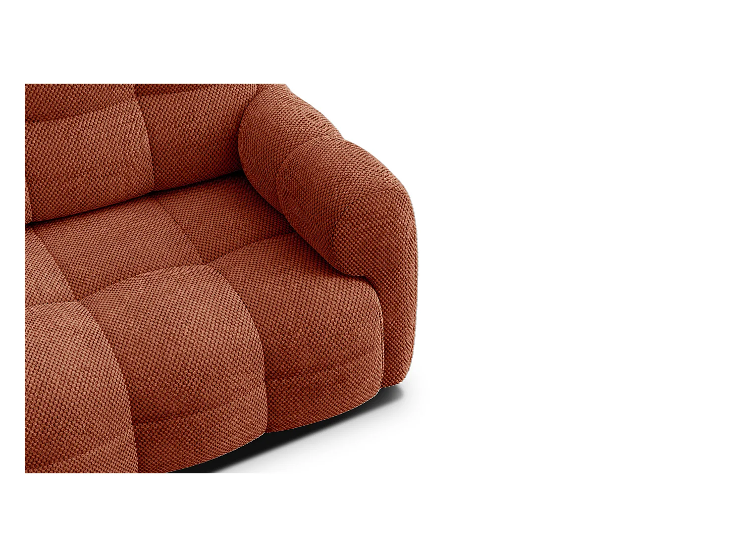 CANAPÉ MELLOW 2,5 places, tissu orange