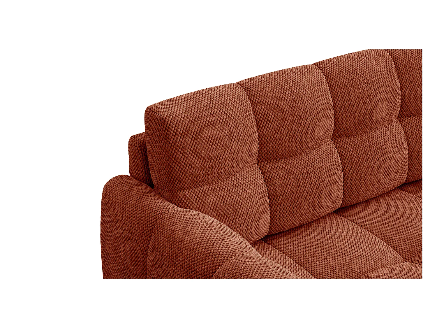 CANAPÉ MELLOW 2,5 places, tissu orange