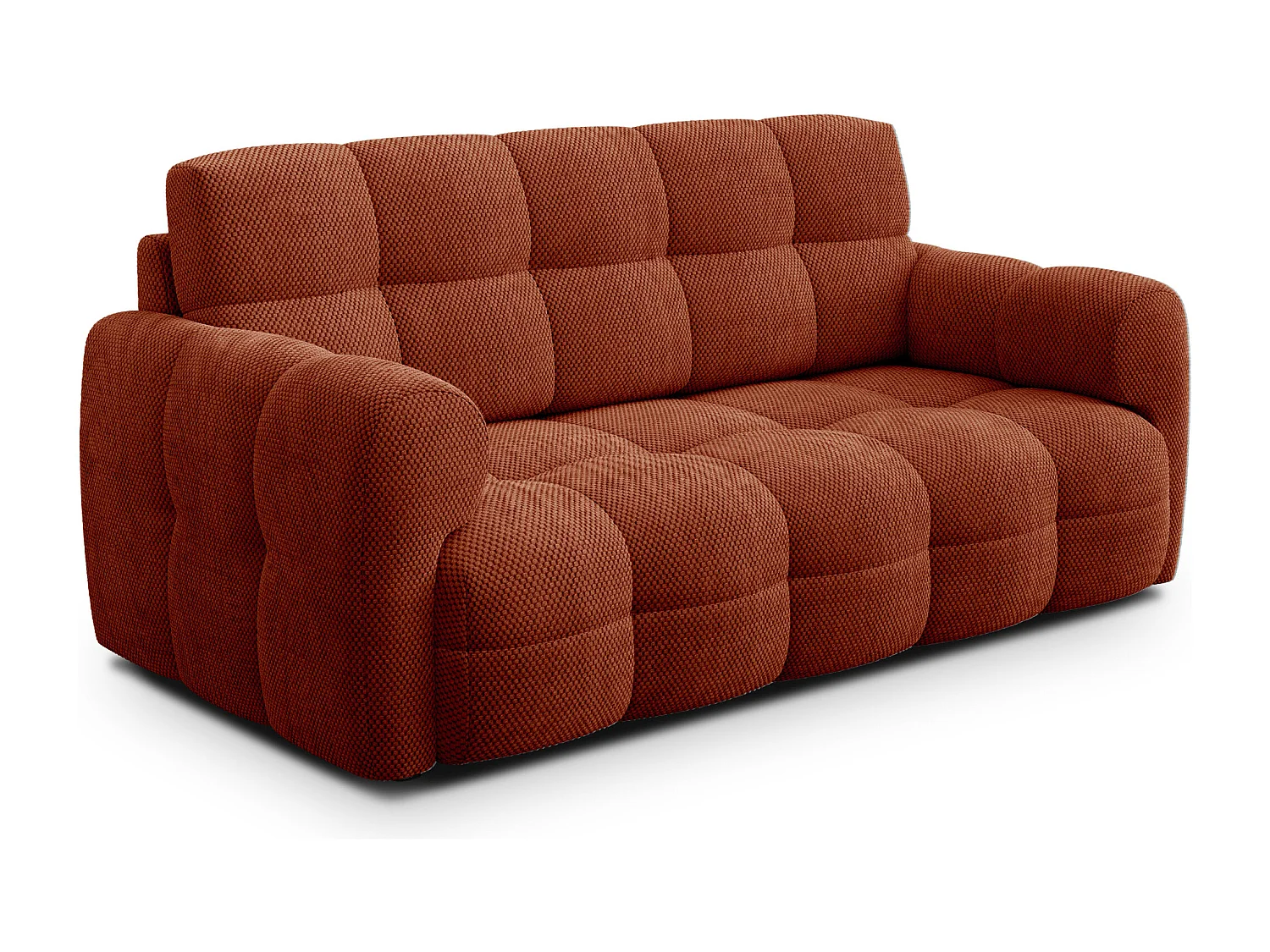 CANAPÉ MELLOW 2,5 places, tissu orange