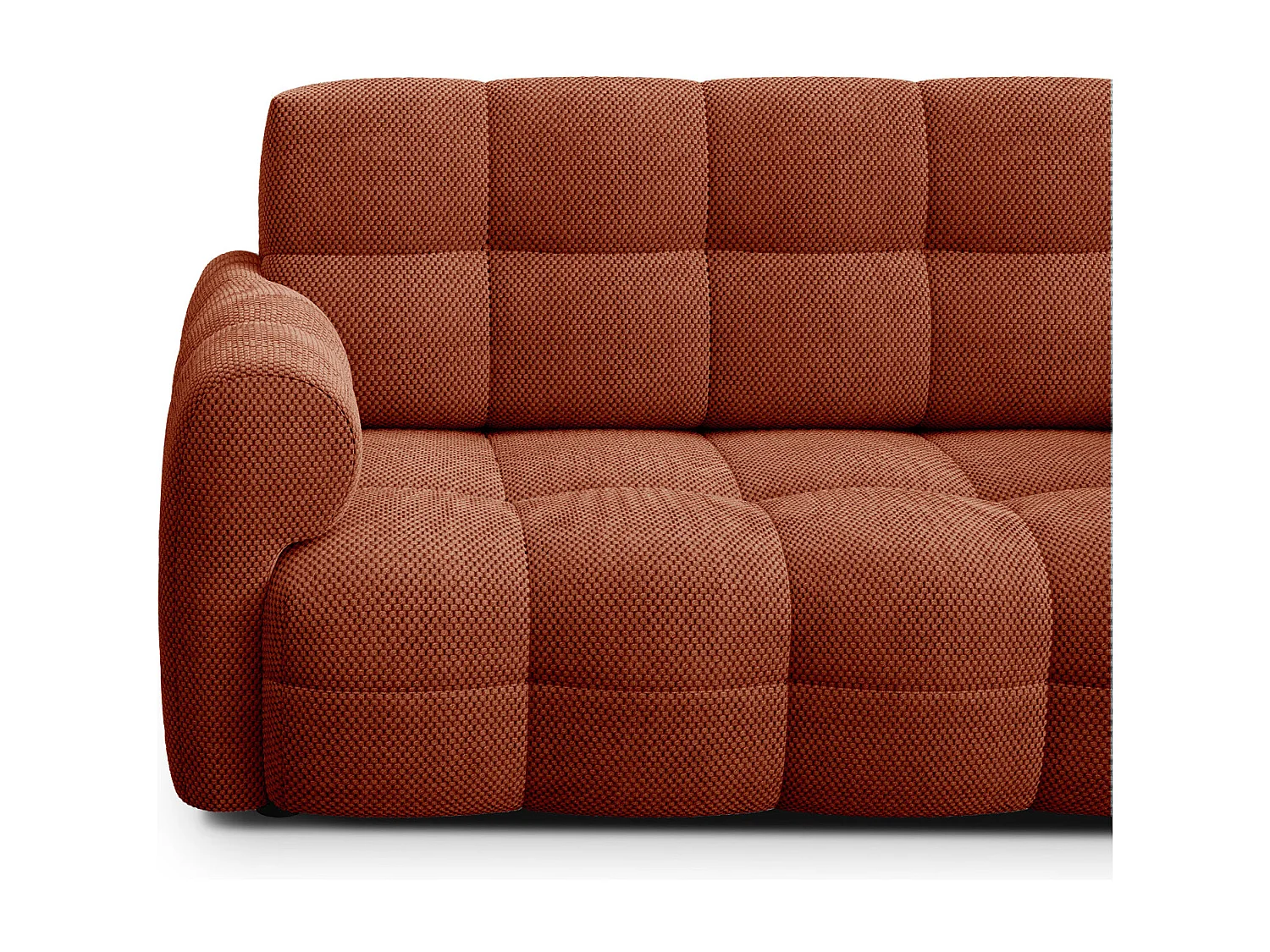 CANAPÉ MELLOW 2,5 places, tissu orange