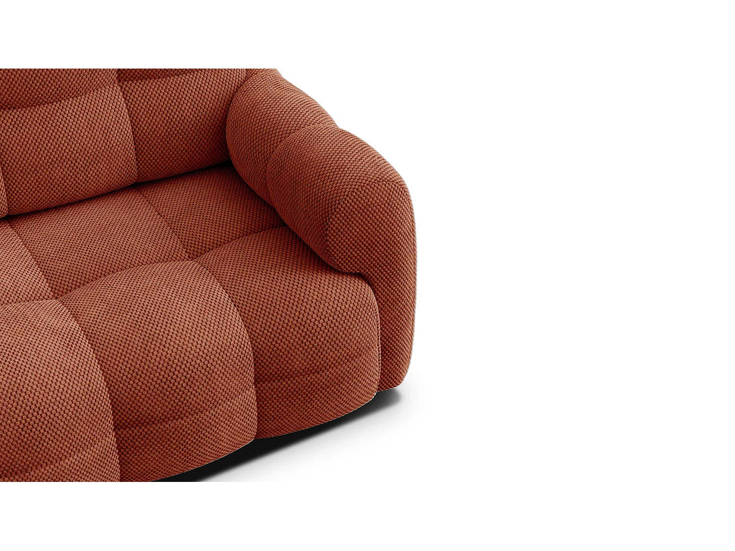 CANAPÉ MELLOW 2,5 places, tissu orange