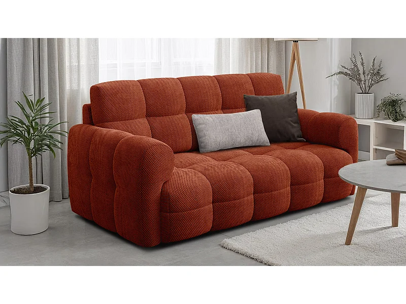 CANAPÉ MELLOW 2,5 places, tissu orange