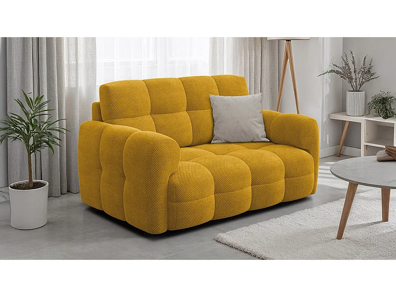 CANAPÉ MELLOW 2 places, tissu jaune