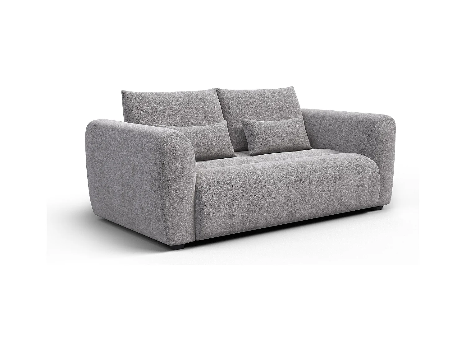 Canapé 3 places SORENO, tissu gris