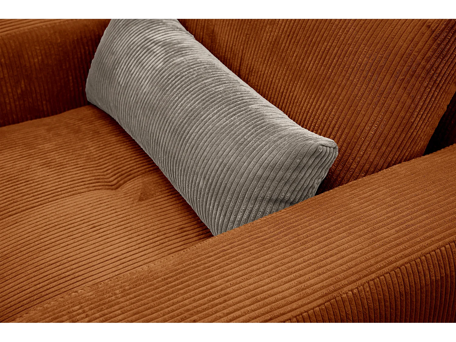 FAUTEUIL OLI en velours côtelé rose