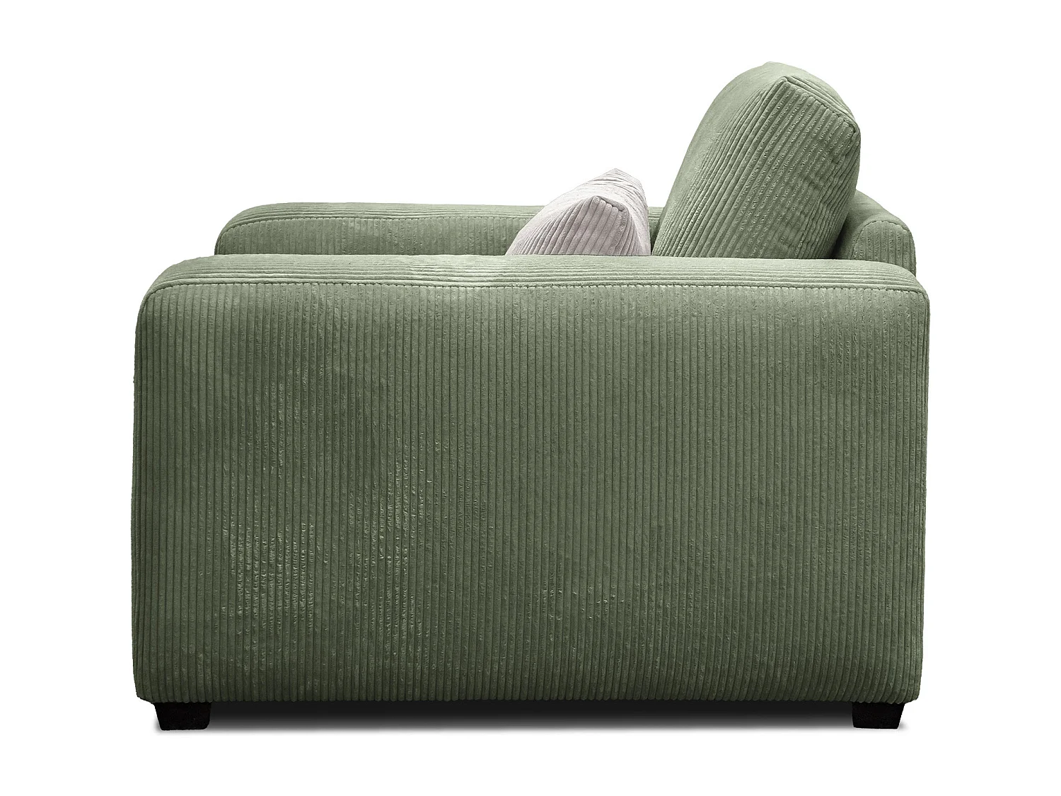 FAUTEUIL OLI en velours côtelé olive