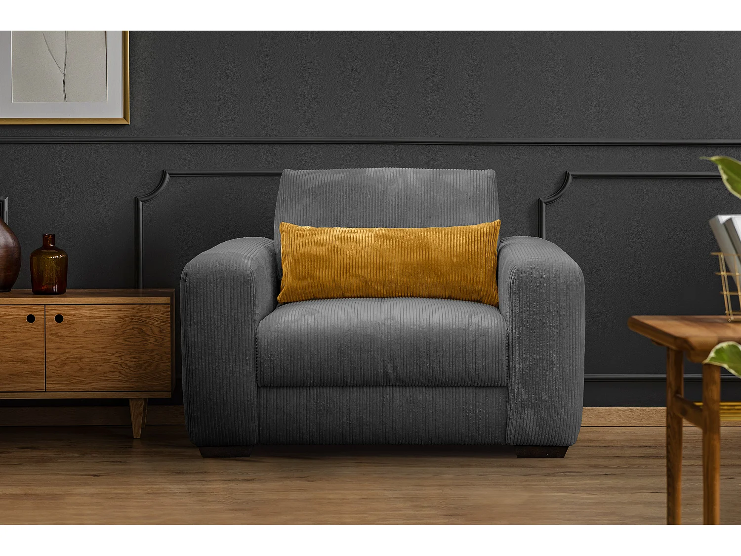 Sessel OLI, dunkelgrau