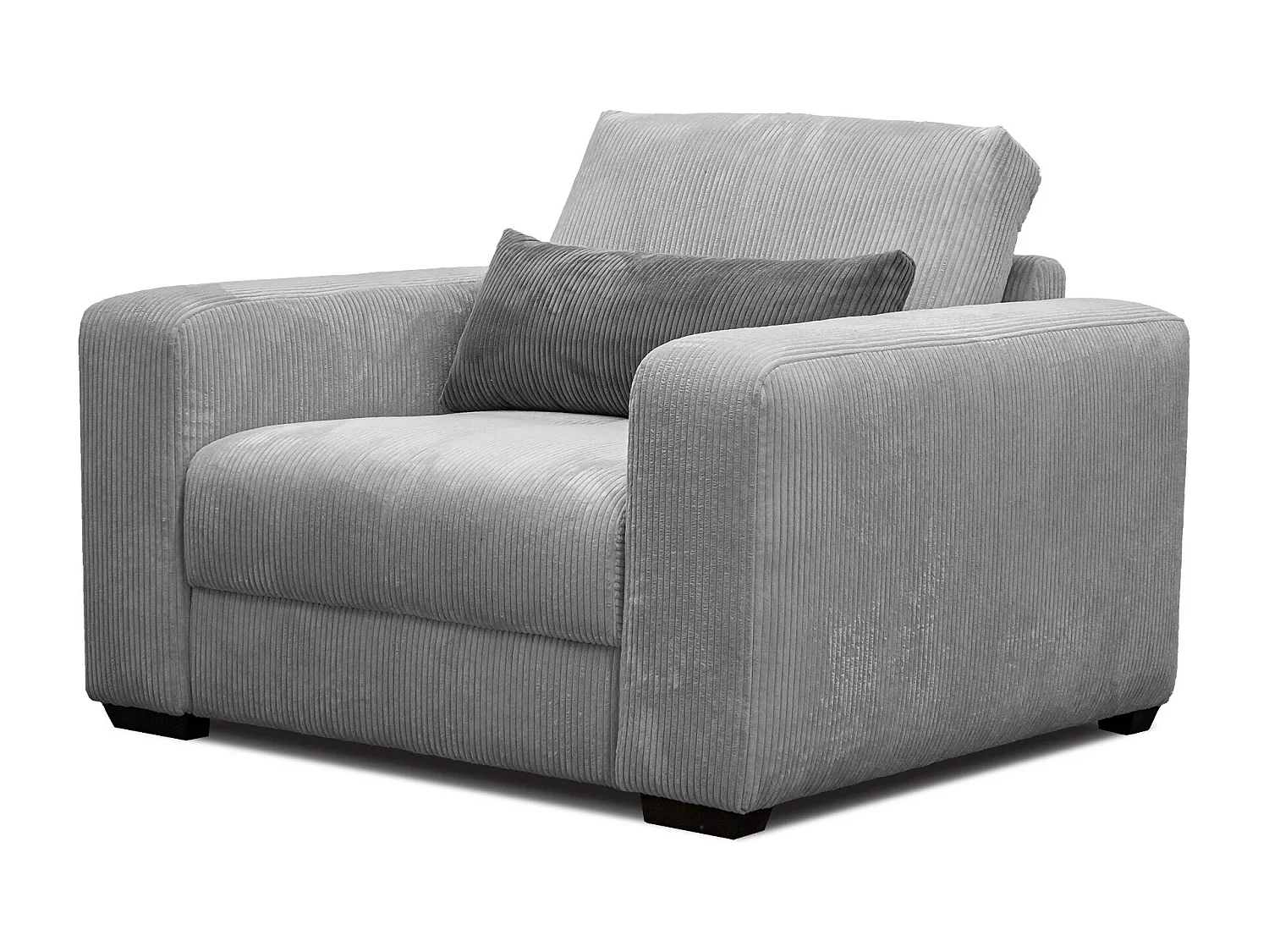 FAUTEUIL OLI en velours côtelé sauge