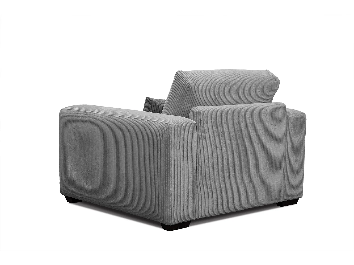 FAUTEUIL OLI en velours côtelé sauge