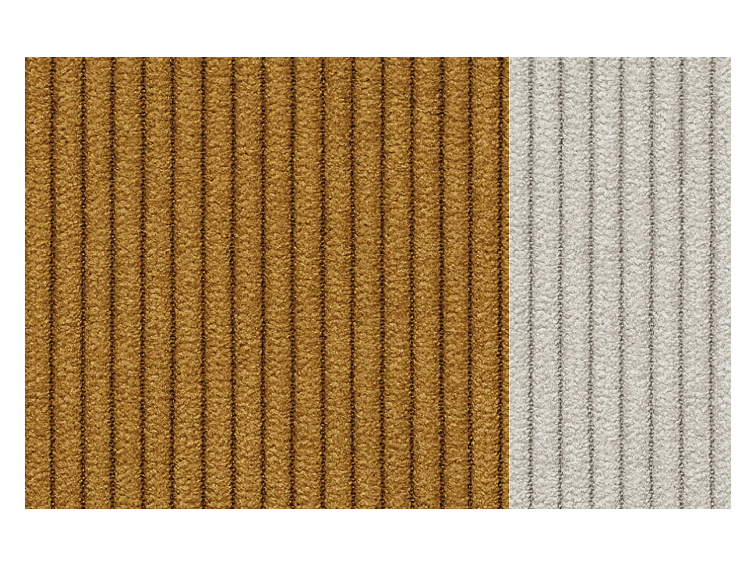 FAUTEUIL OLI en velours côtelé orange