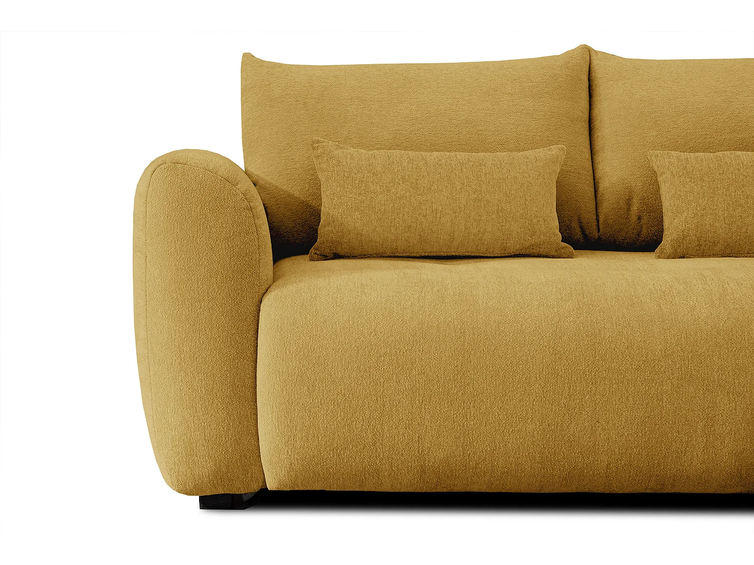 Ecksofa 5-Sitzer rechts SORENO, gelb